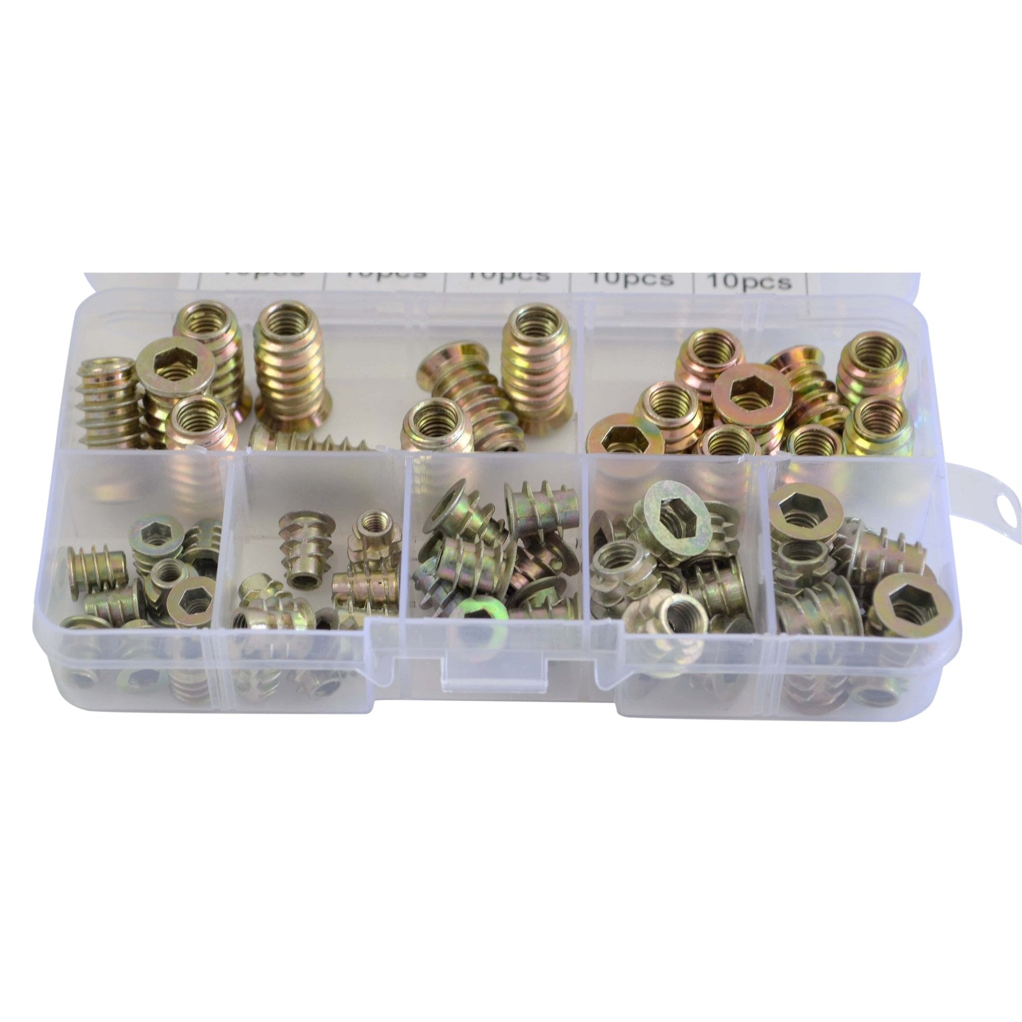 70pc Metric Zinc Alloy Furniture Inserts Grab Kit Assortment - Twin Eagle Imports