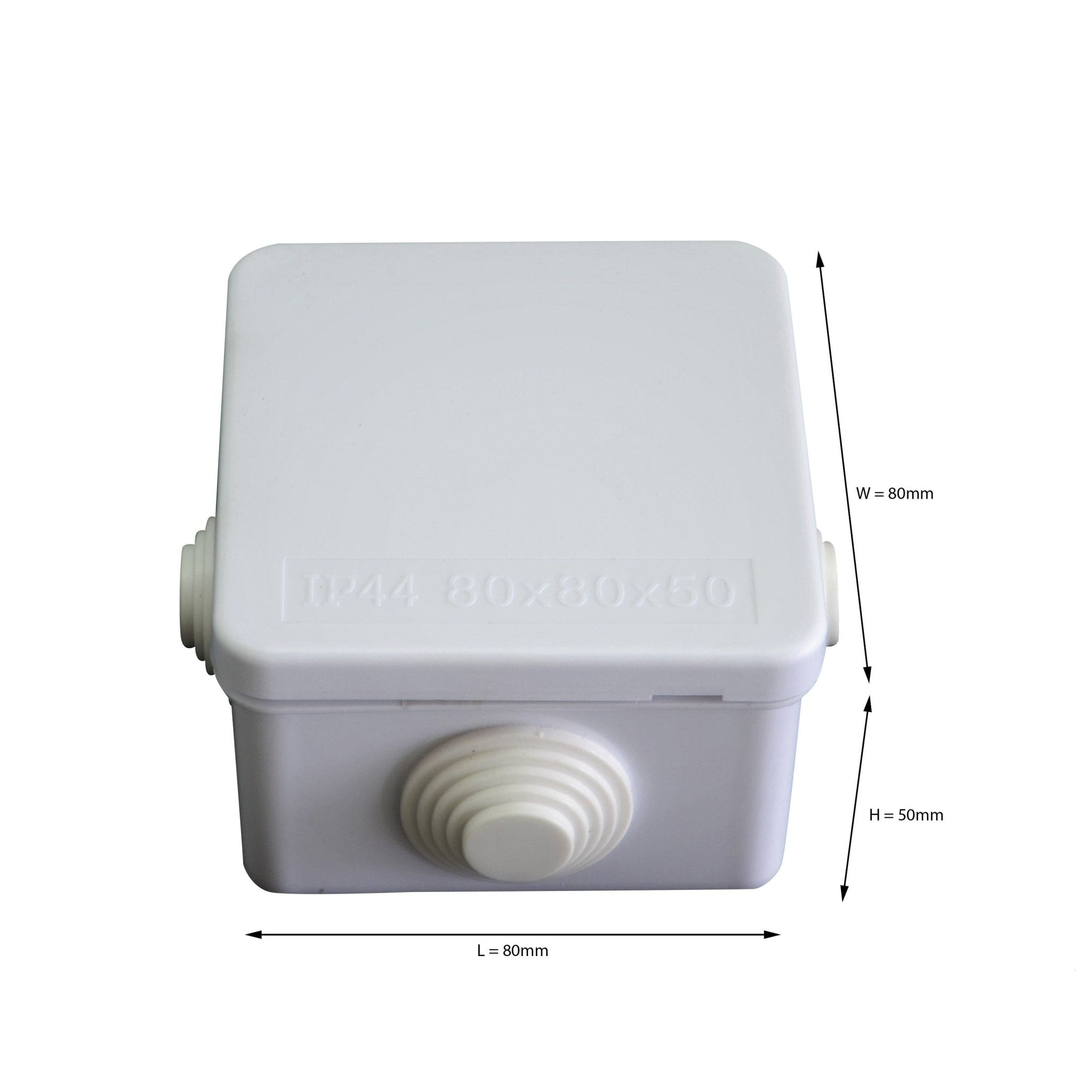 80x80x50 mm ABS Plastic IP44 Waterproof Junction Box - Twin Eagle Imports