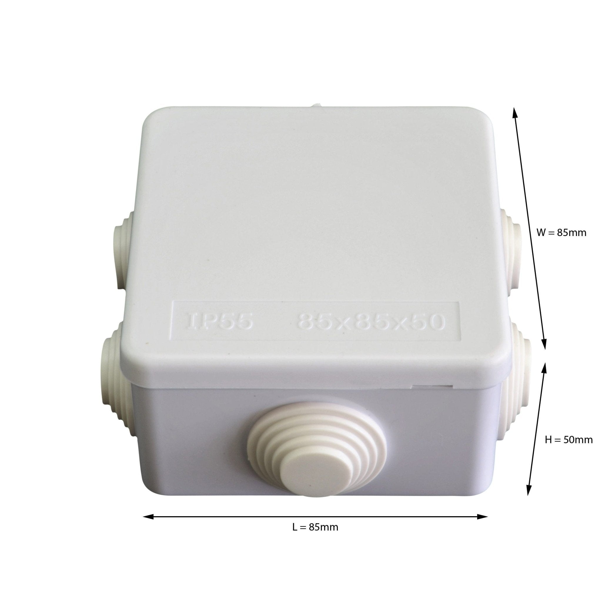 85x85x50 mm ABS Plastic IP55 Waterproof Junction Box - Twin Eagle Imports