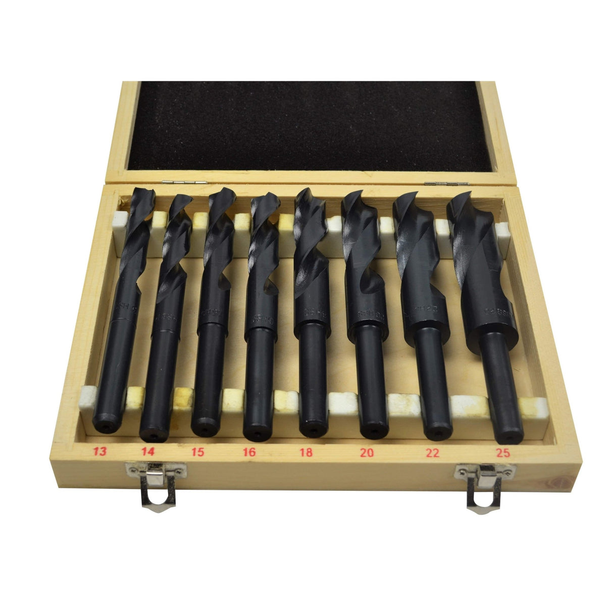 8PC 13MM REDUCED SHANK DRILL SET 13-25mm - Twin Eagle Imports