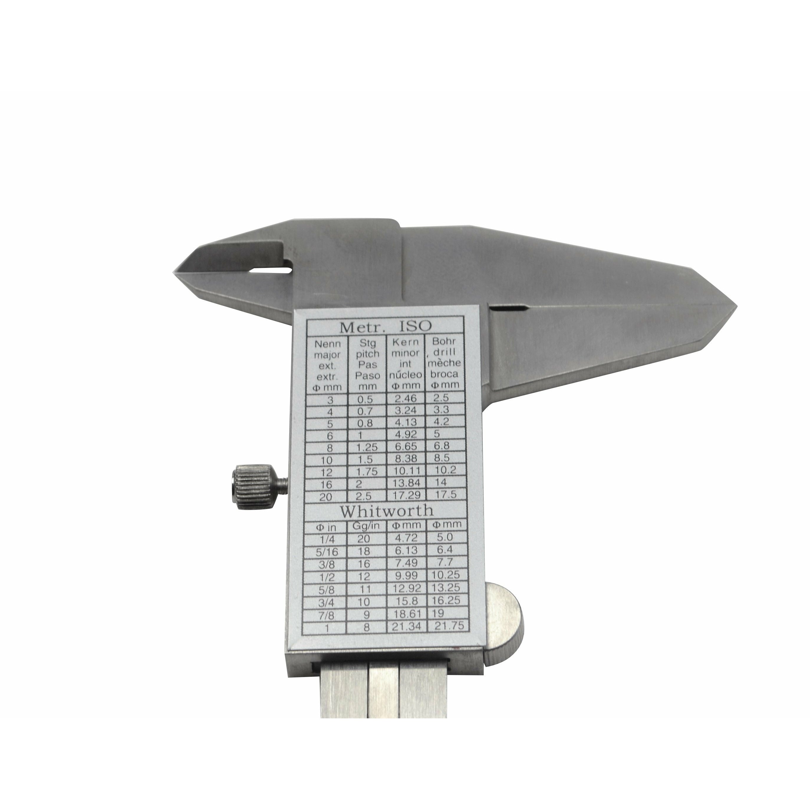  Dasqua Monoblock Vernier Caliper 0-150 mm/0-6" Series 1120-3115