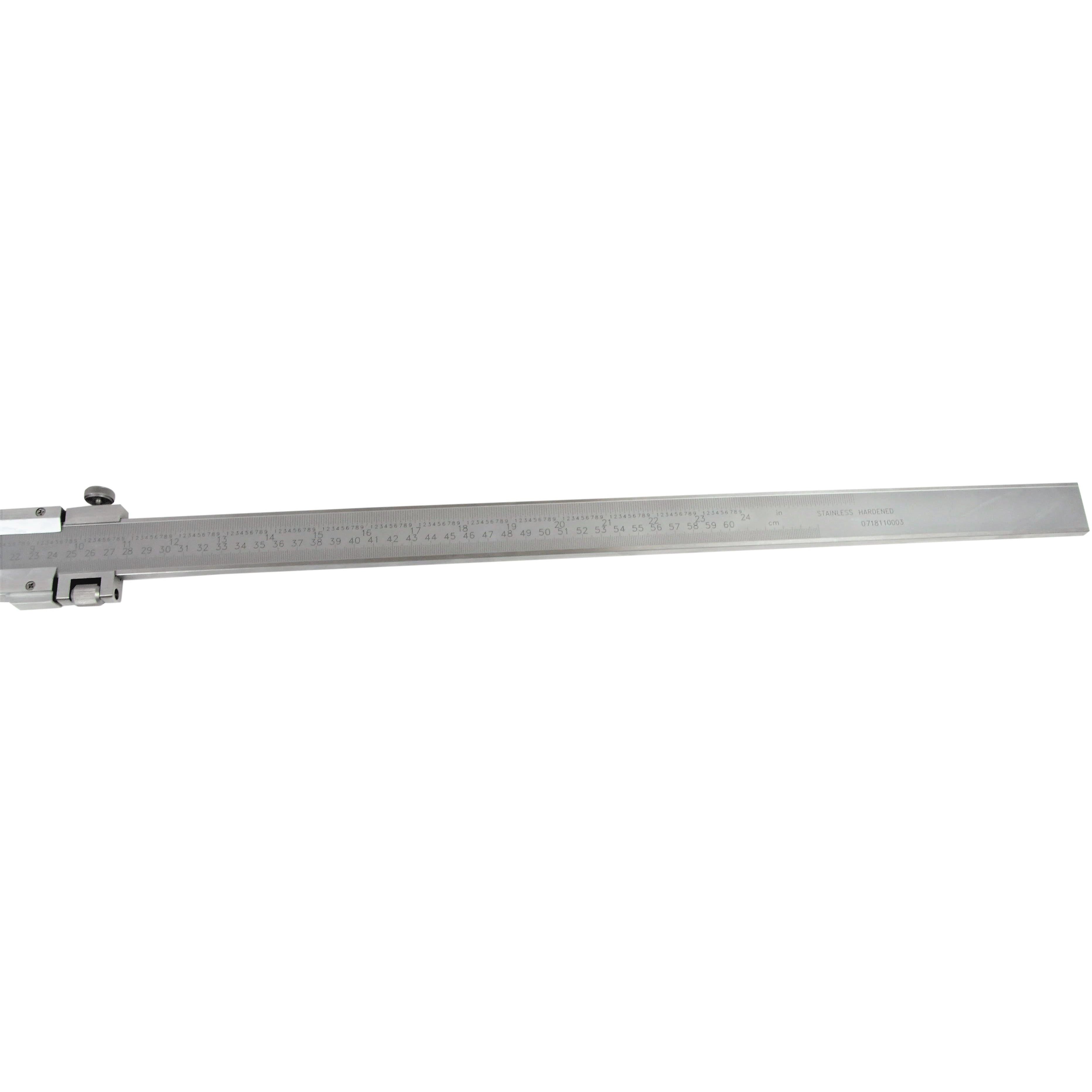 Insize Long Jaw Vernier Caliper 0-600mm/0-24" Range Series 1215-642