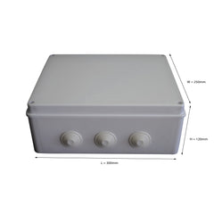 300x250x120 mm ABS Plastic IP65 Waterproof Junction Box