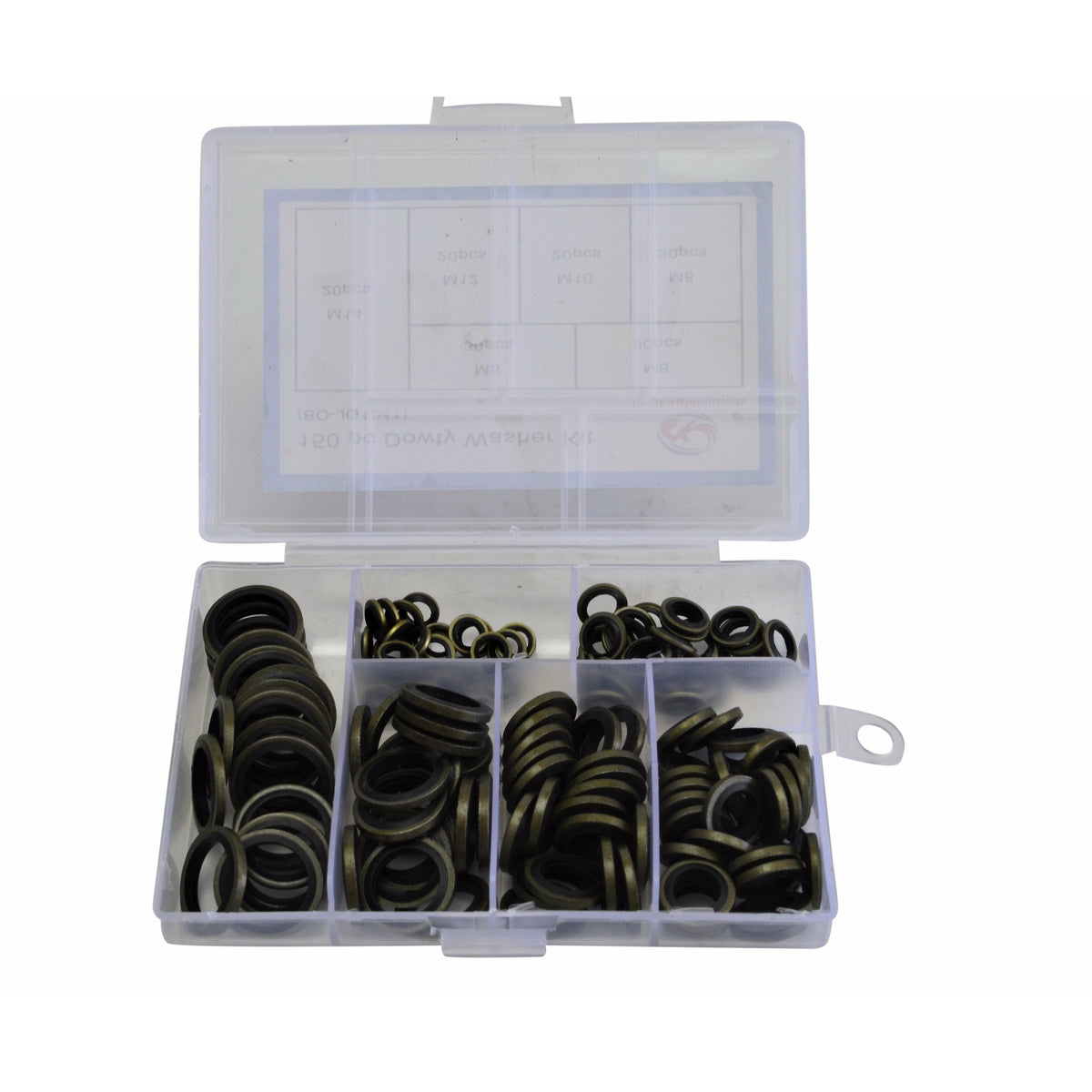 assorted bonded seals dowty washers kit metric set 150pc