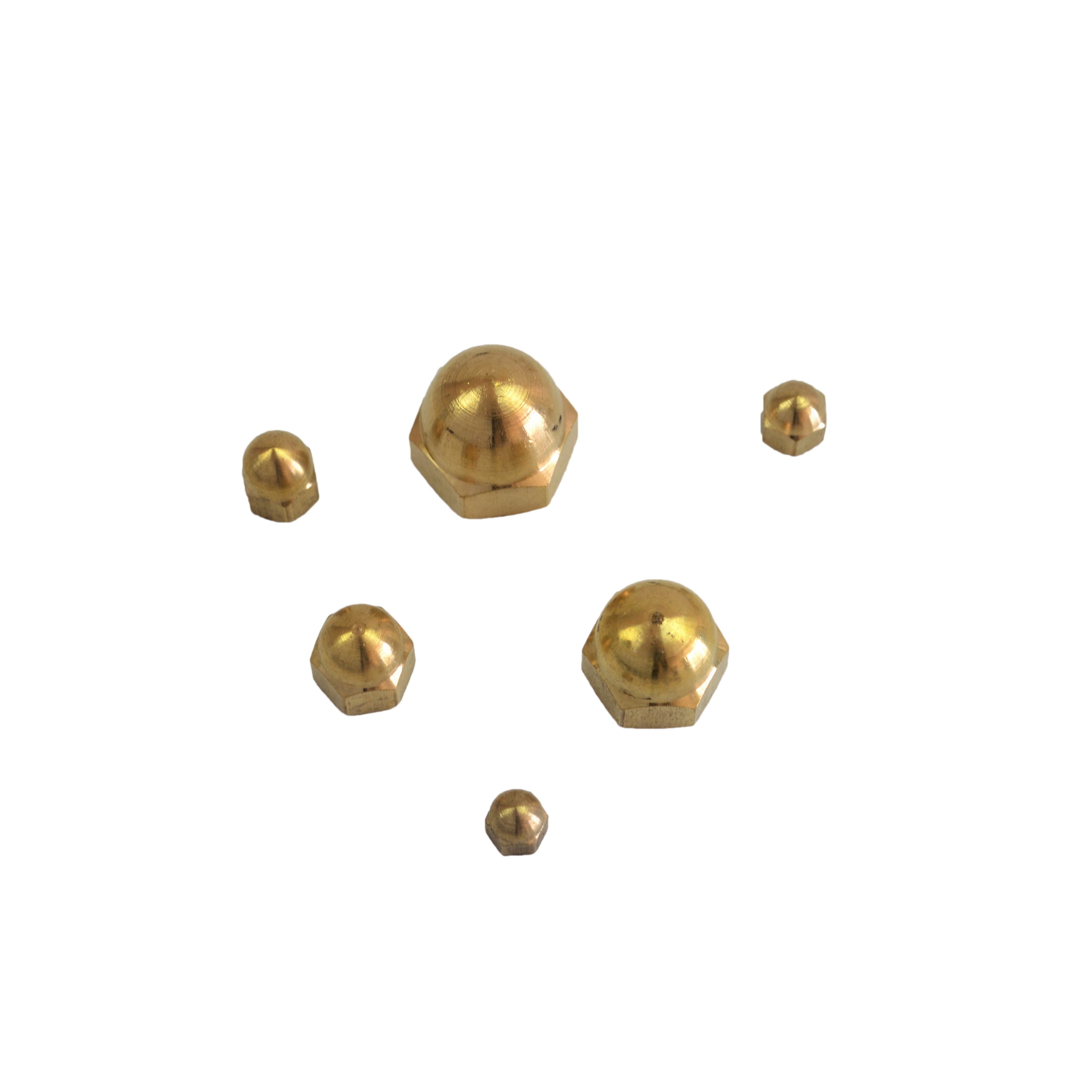 Hex Brass Dome Nut Grab Kit Assortment 122 Piece M3 M4 M5 M6 M8 M10 