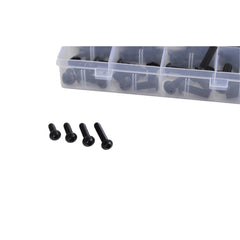 124 pc Grade 8.8 High Tensile Button Head Cap Screw Bolt Grab Kit Assortment M4 - M8