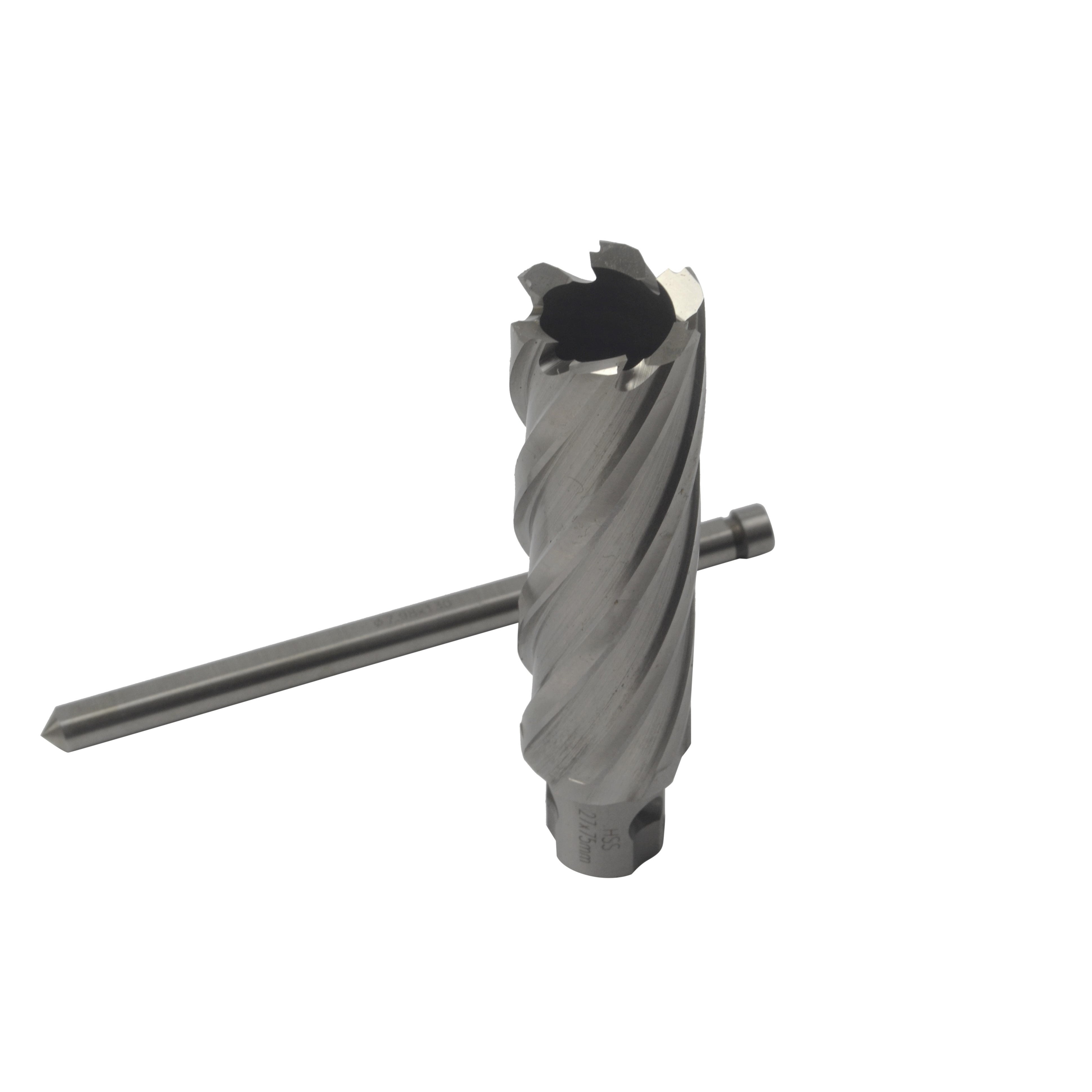 HSS Annular Cutter 75 mm DOC 27 mm  Diameter Universal Weldon Shank