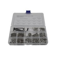 stainless steel imperial grub screws grab kit assortment 410piece 1/8 to 5/16 industrial fastners hardware screws bolts 