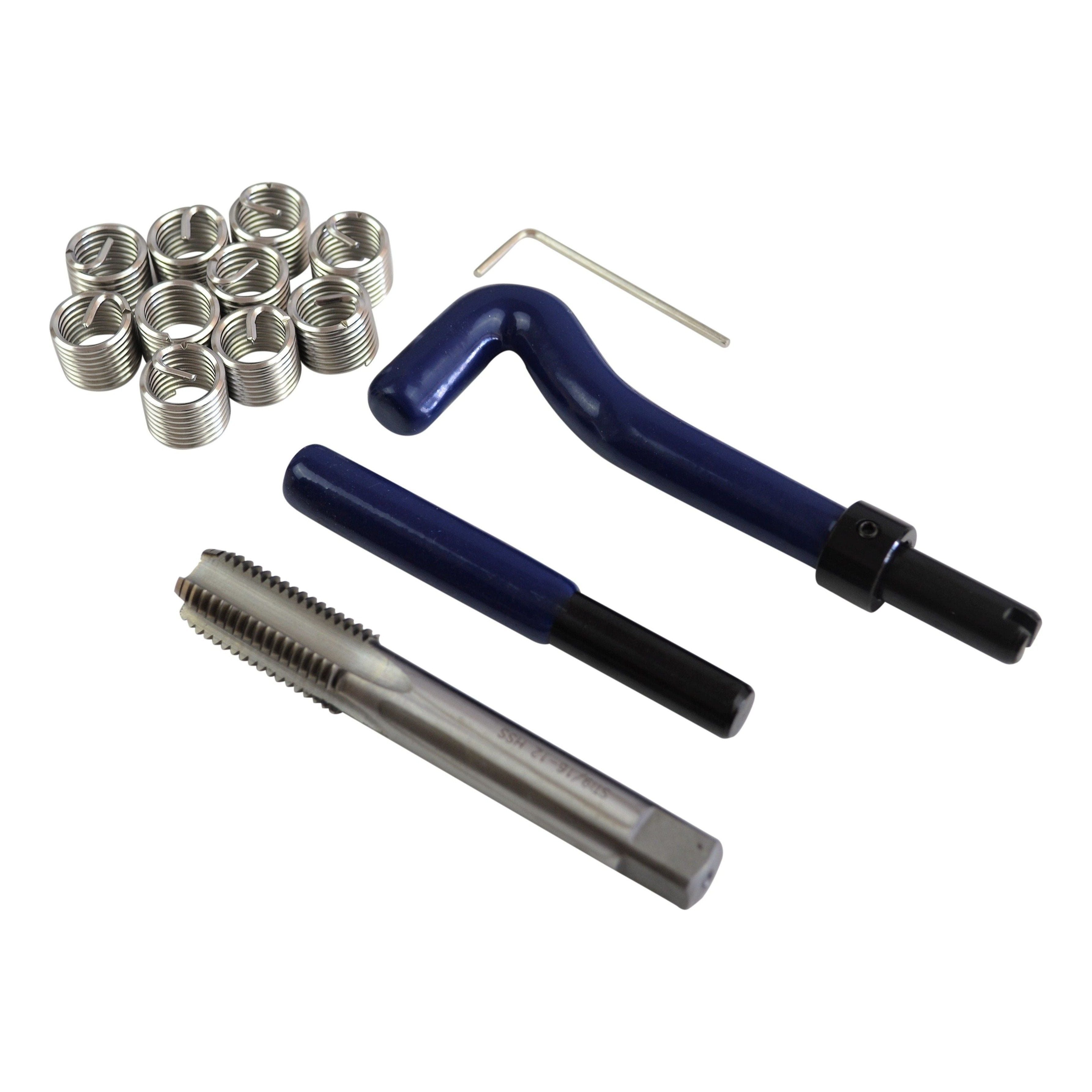 Helicoil Kit 9/16-12 thread repair insert tap set