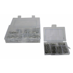 230 Piece Cotter Pin & 150 Piece Metric R Pin Clip Grab Kit Assortment