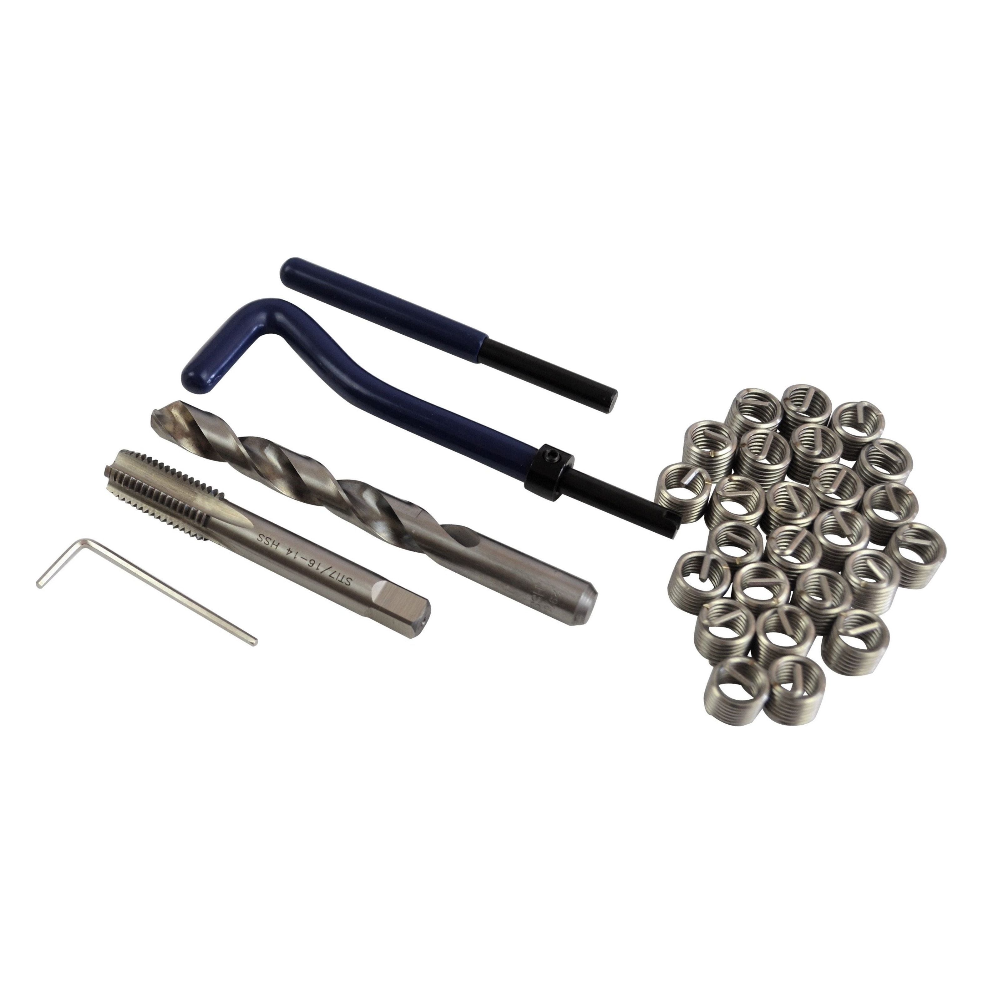Helicoil Kit 7/16 - 14 thread repair insert tap set