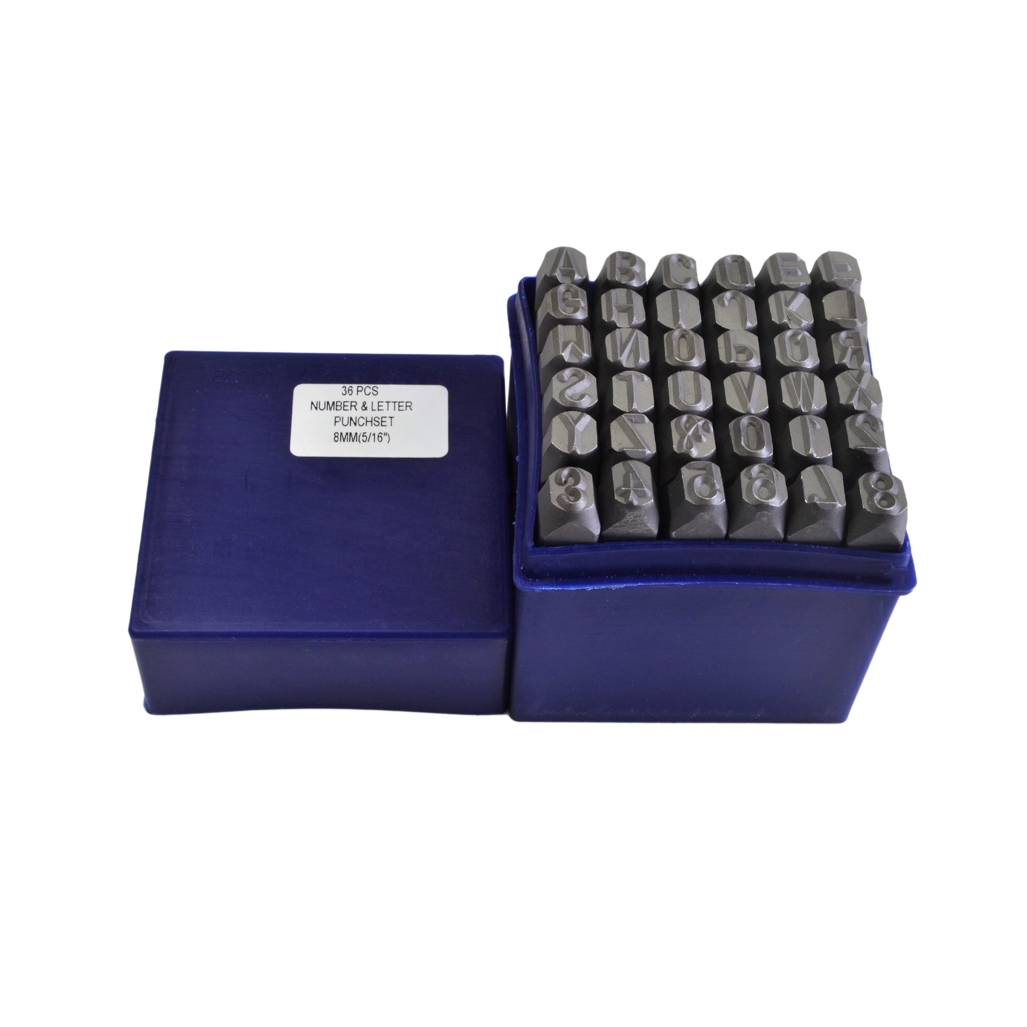 8mm Letter and Number Stamp Punch 36 piece – Twin Eagle Imports