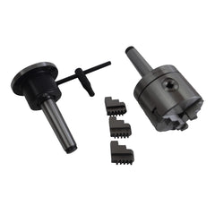 morse 3 3 jaw revolving live lathe chuck 80mm inside outside jaws cnc industrial toolholder chuck metalwork manufacturing 