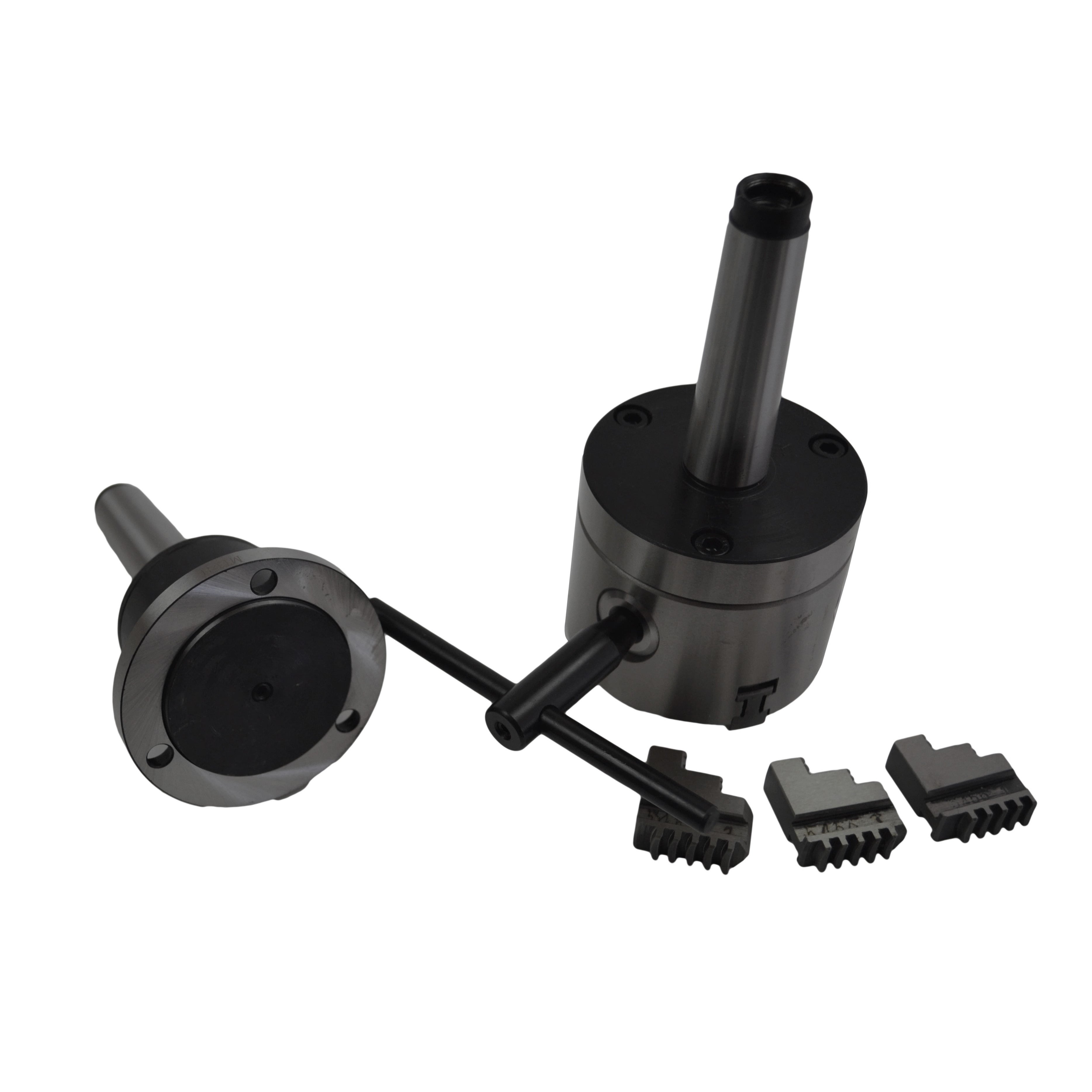 morse 3 3 jaw revolving live lathe chuck 80mm inside outside jaws cnc industrial toolholder chuck metalwork manufacturing 