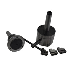morse 3 3 jaw revolving live lathe chuck 80mm inside outside jaws cnc industrial toolholder chuck metalwork manufacturing 