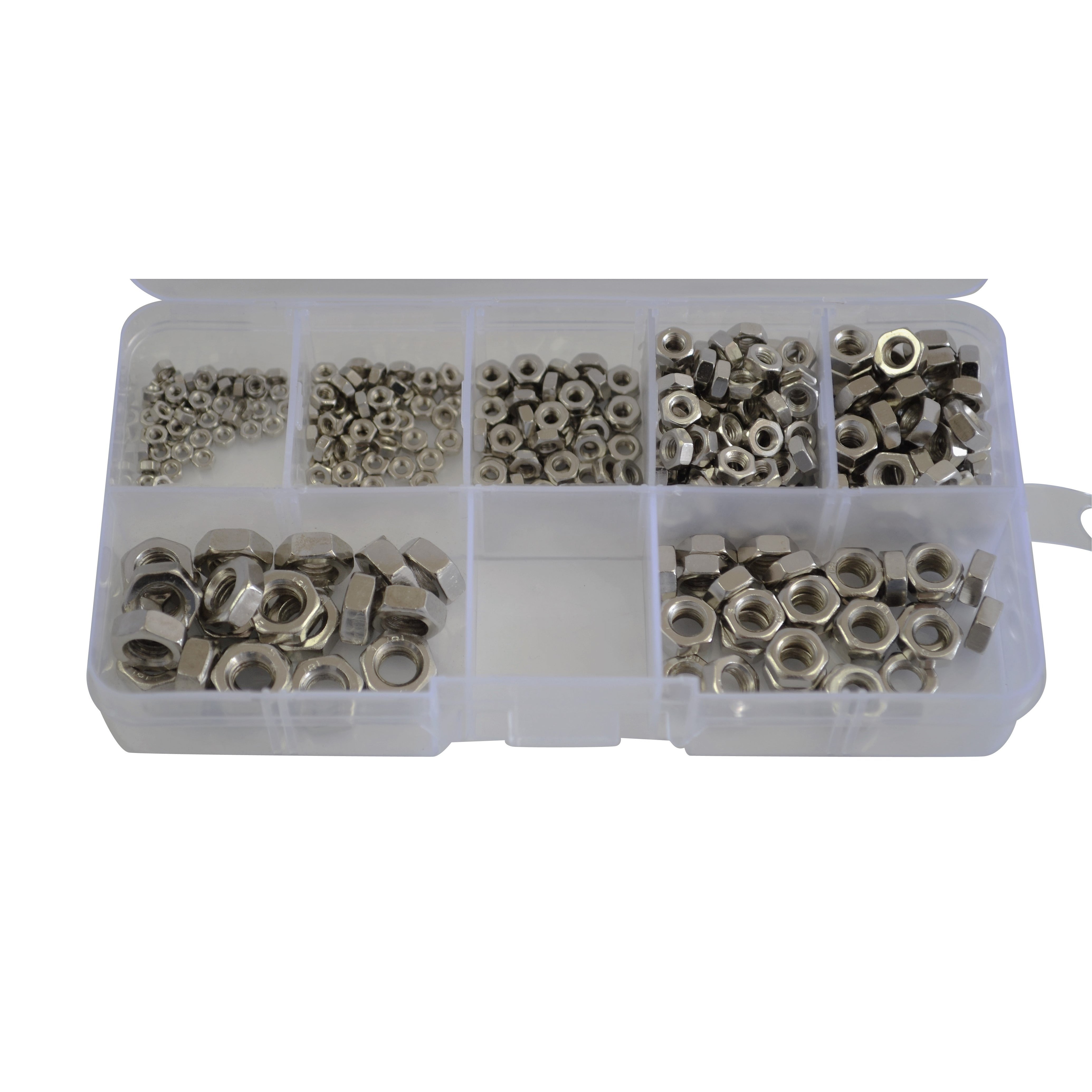 Stainless Steel Hex Nut 350pc Grab Kit Assortment