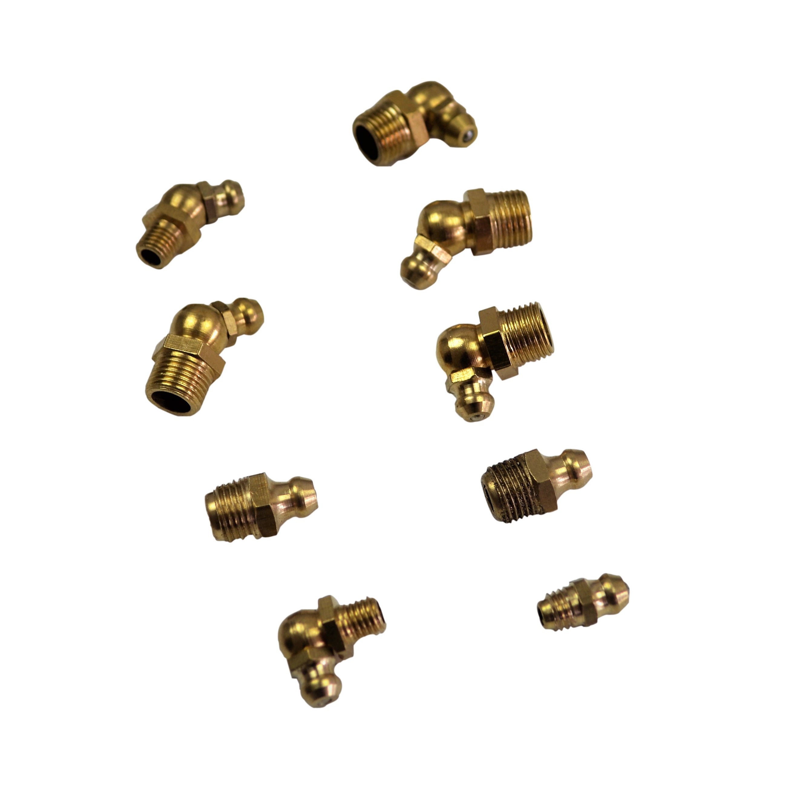 brass zerk grease nipple kit 115pc set assortment imperial hydraulic gun filling hardware fastners