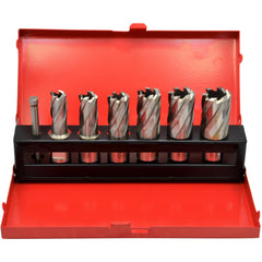 7 PC Weldon Shank HSS Annular Cutter Set 