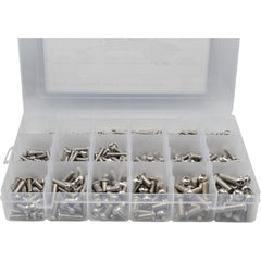 682 Piece 304 Stainless Steel Pan Head Screw Grab Kit Assortment