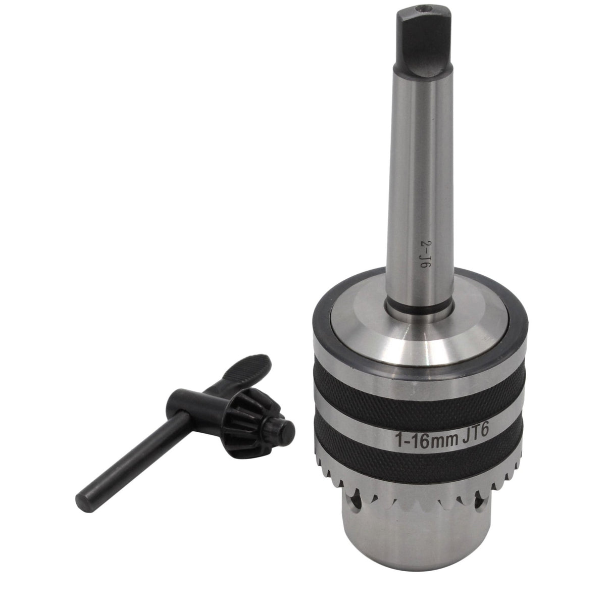 1 - 16mm Key Drill Chuck includes JT6 MT2 Arbor