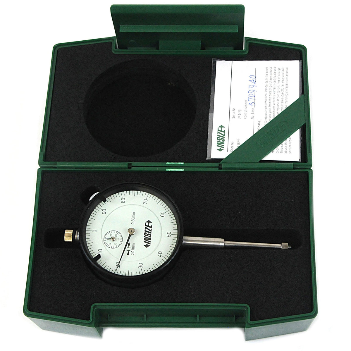 Insize Reverse Reading Dial Indicator 0-30mm x 0.01mm Range Series 2802-30