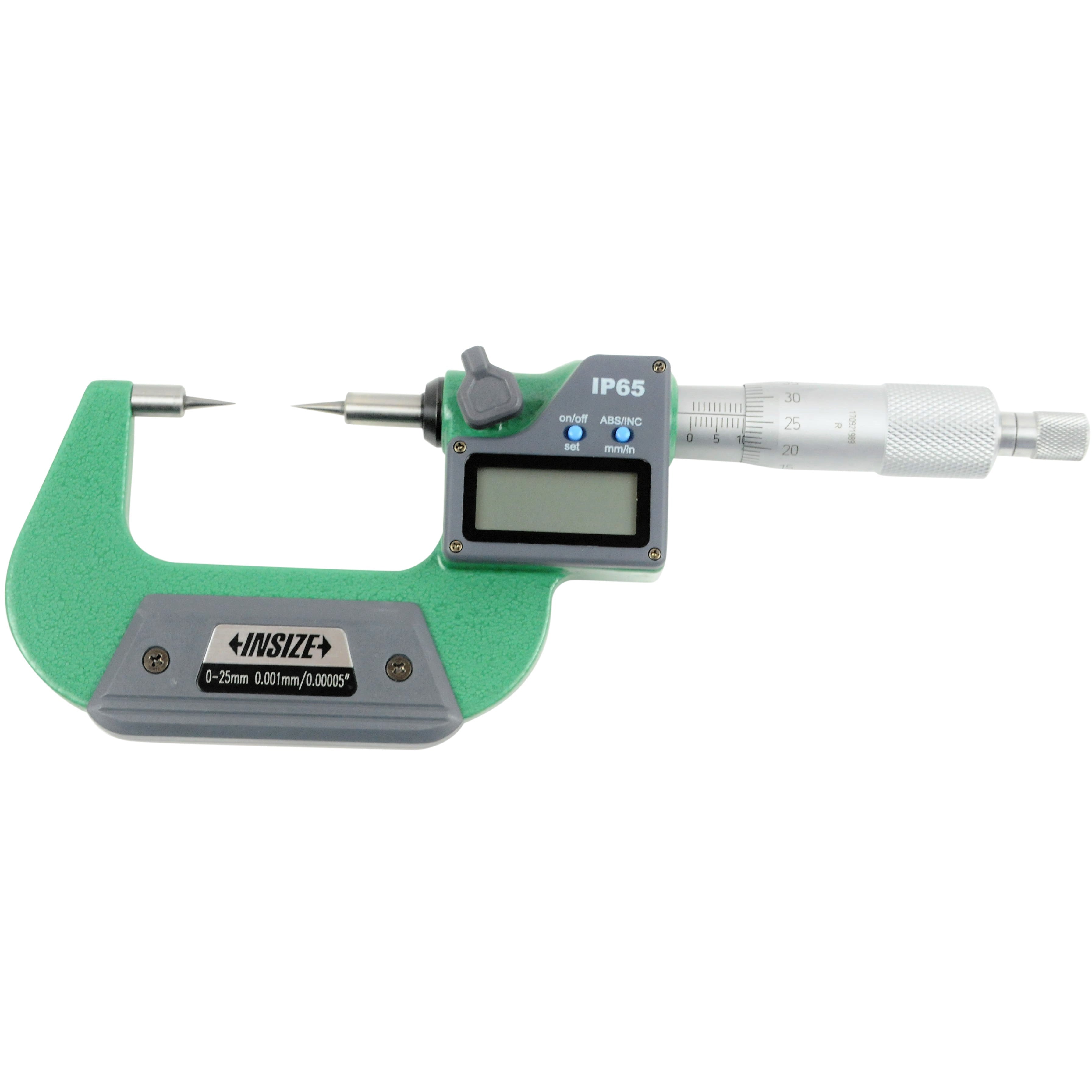 Insize Digital Point Micrometer 0-25mm/0-1" Range Series 3530-25BA