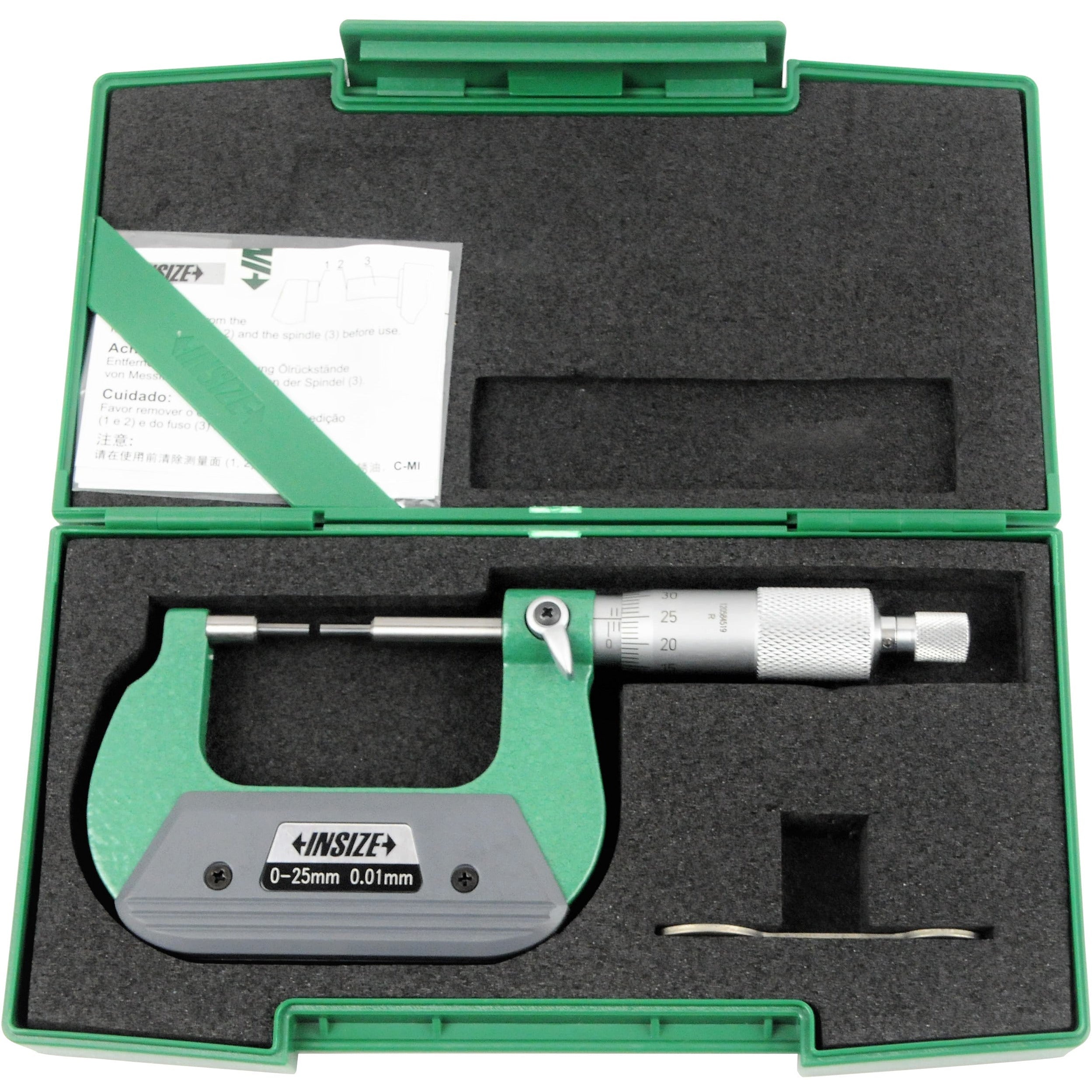 Insize Spline Micrometer 0-25mm Range Series 3233-25BA