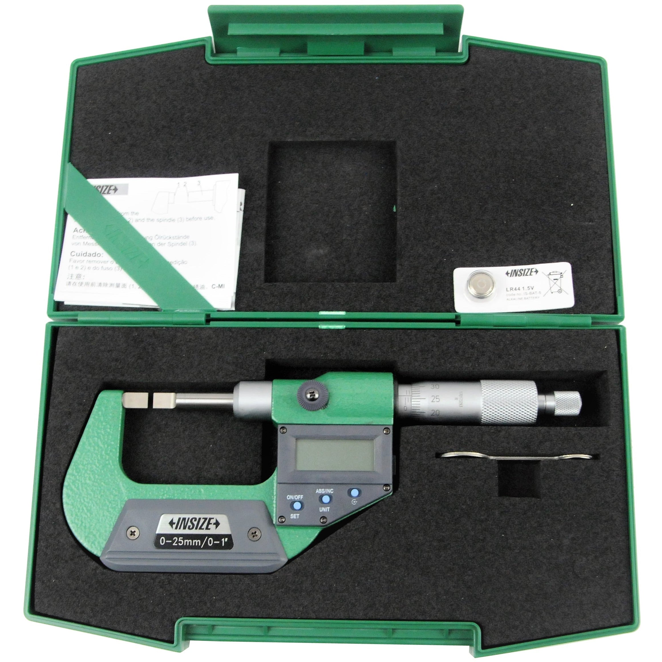 Insize Digital Blade Micrometer 0-25mm/0-1" Range Series 3532-25A