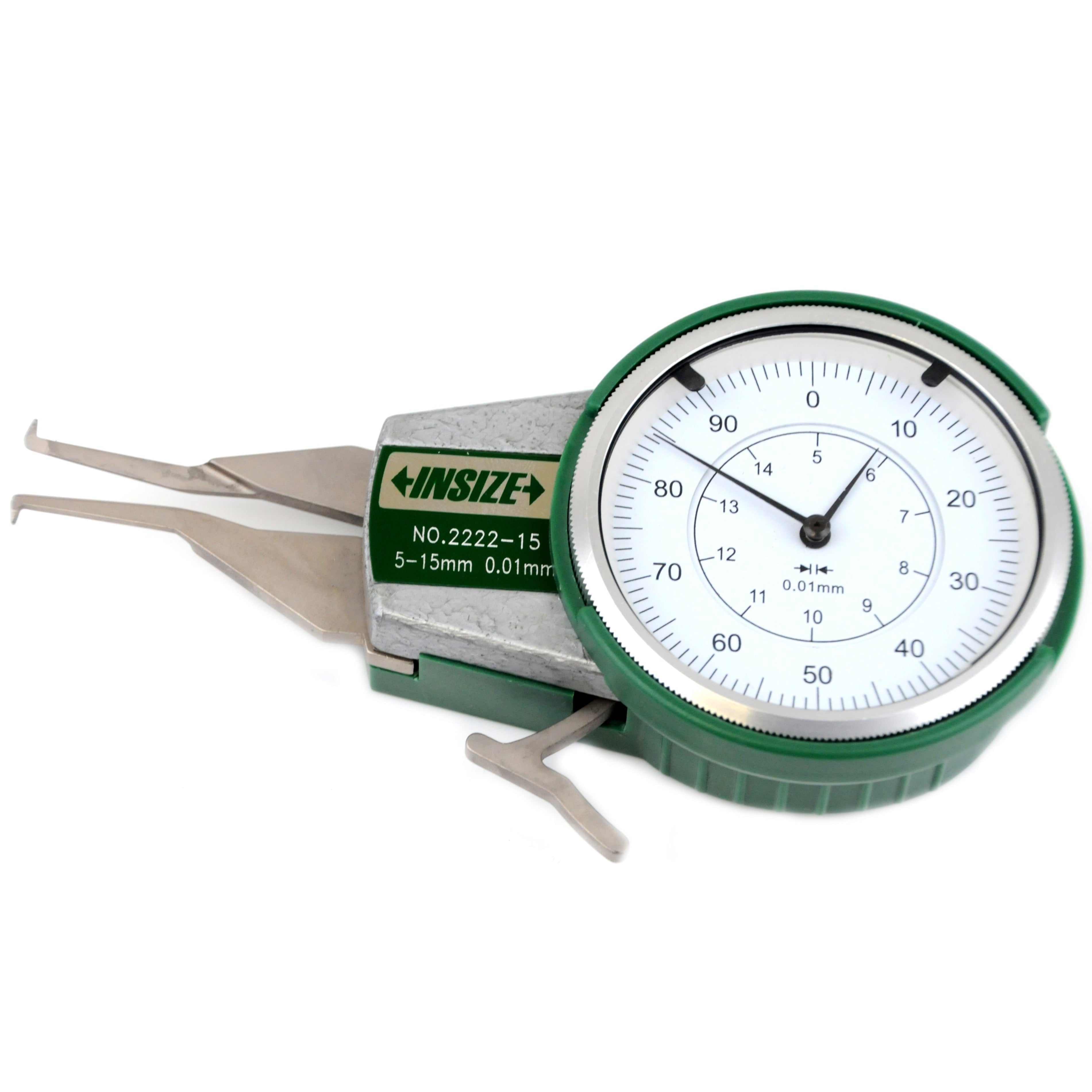 Insize Internal Dial Caliper Gauge 5-15mm Range Series 2222-15