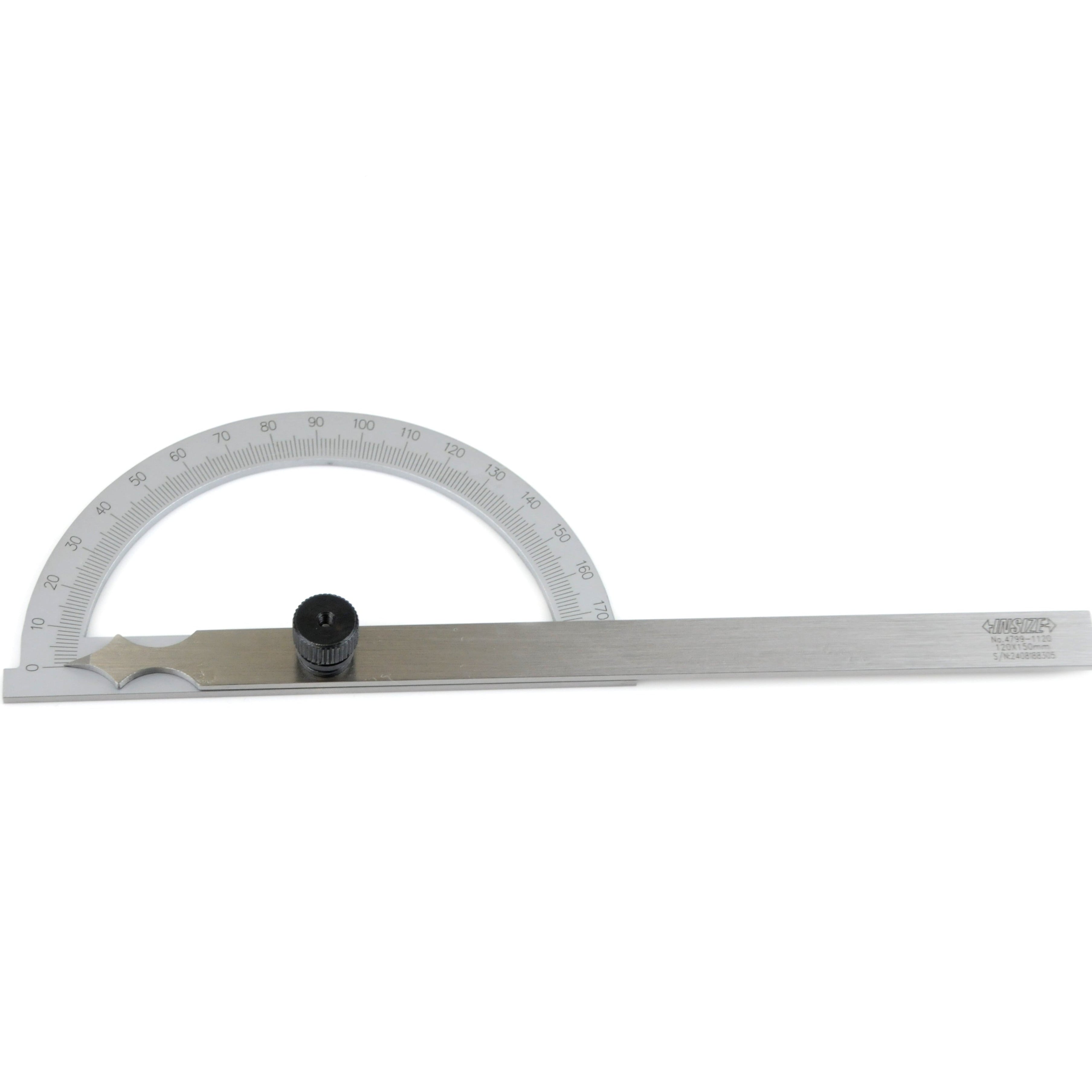 Insize 180° Protractor 120x150mm Range Series 4799-1120