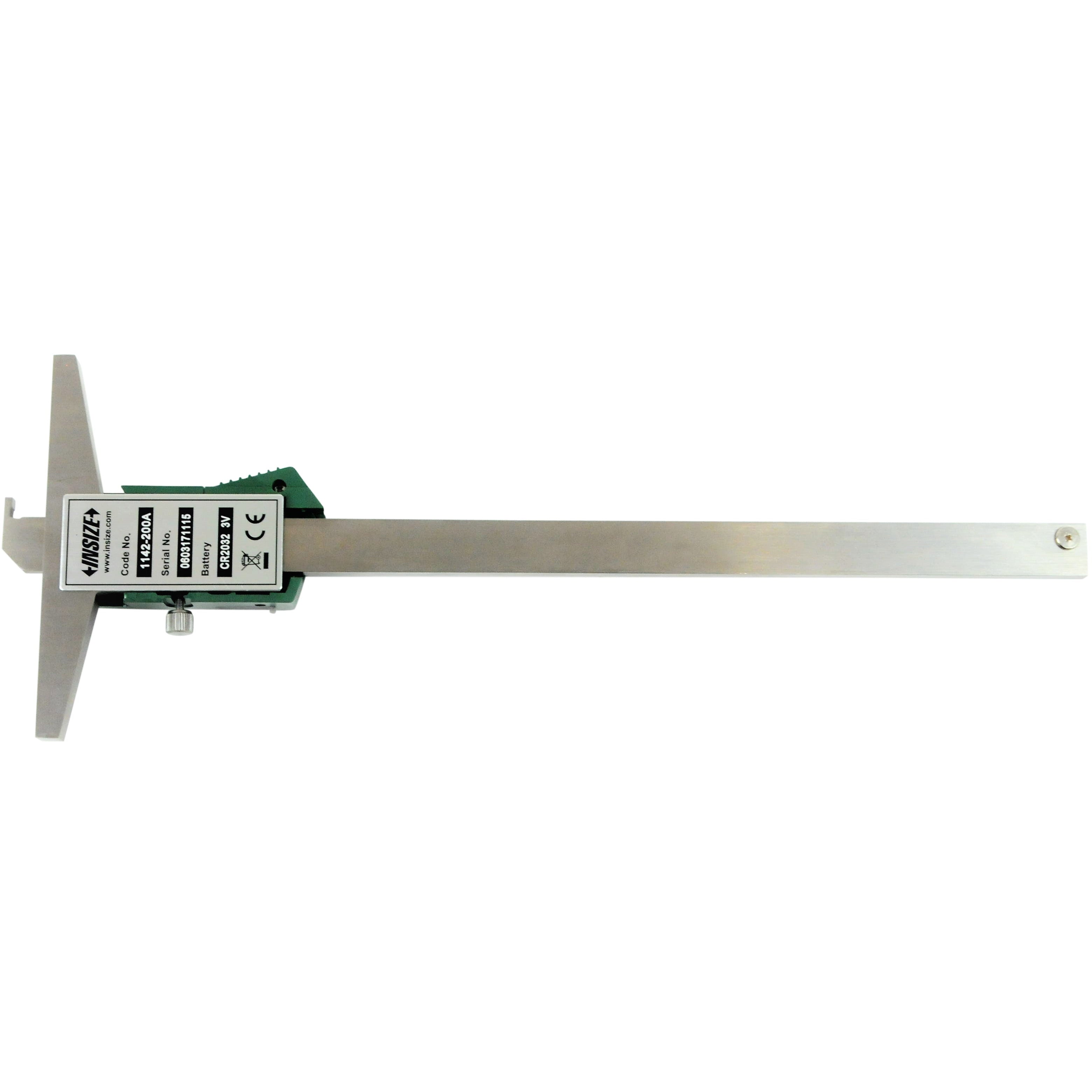Insize Digital Hook Depth Gauge 0-200mm / 0-8" Range Series 1142-200A