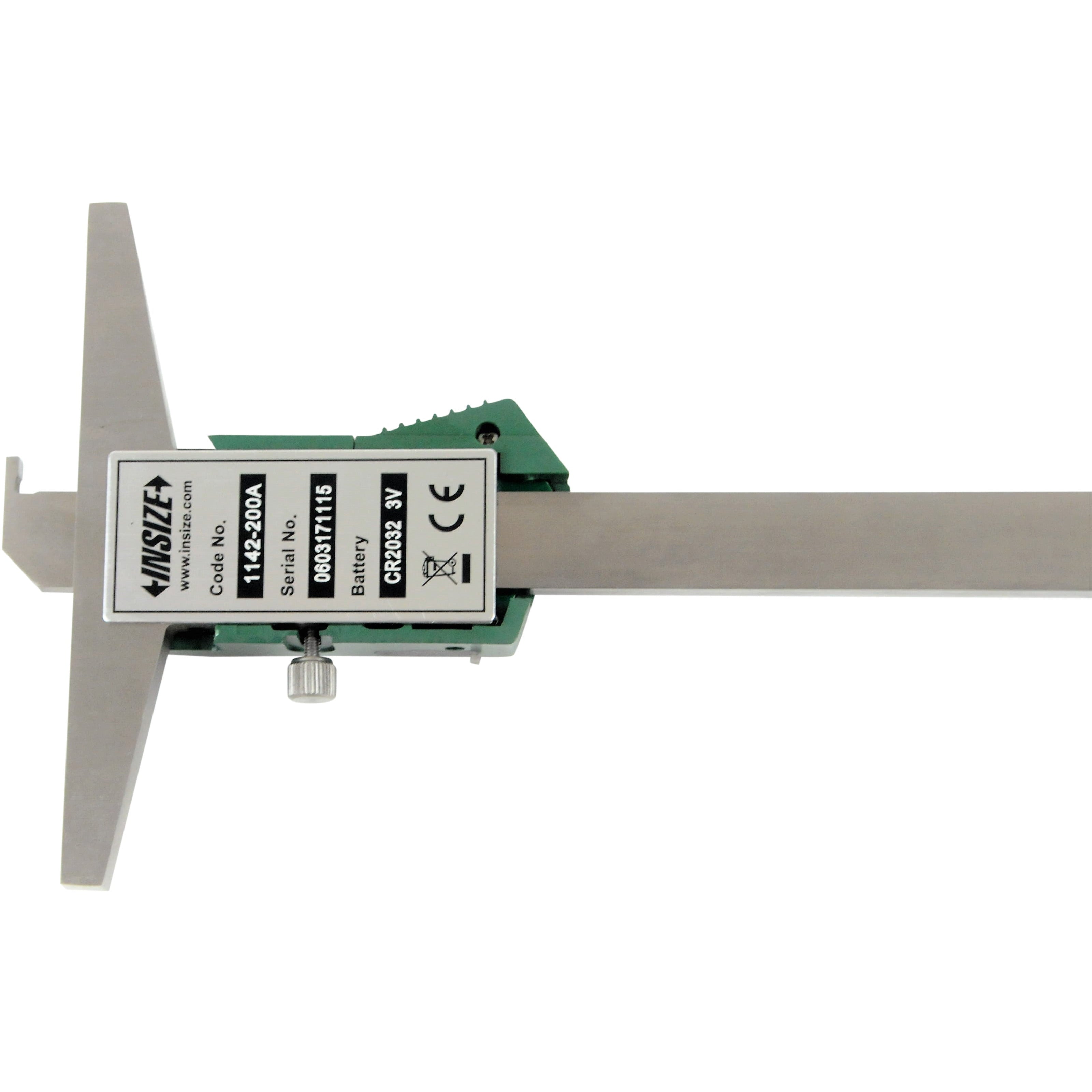 Insize Digital Hook Depth Gauge 0-200mm / 0-8" Range Series 1142-200A