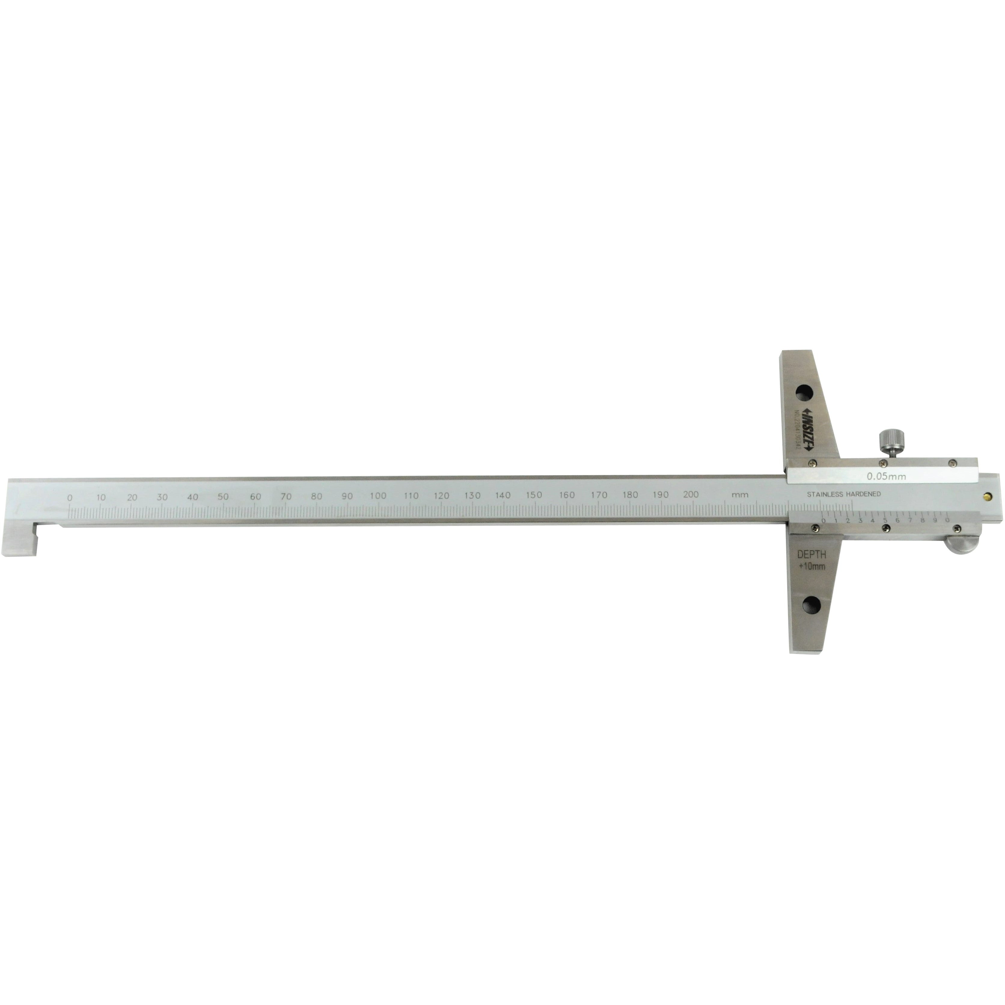 Insize Vernier Hook Depth Gauge 0-200mm Range Series 1248-200