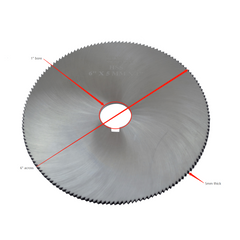  Maxwell HSS Slitting Saw 6"x 5 mm x 1" bore