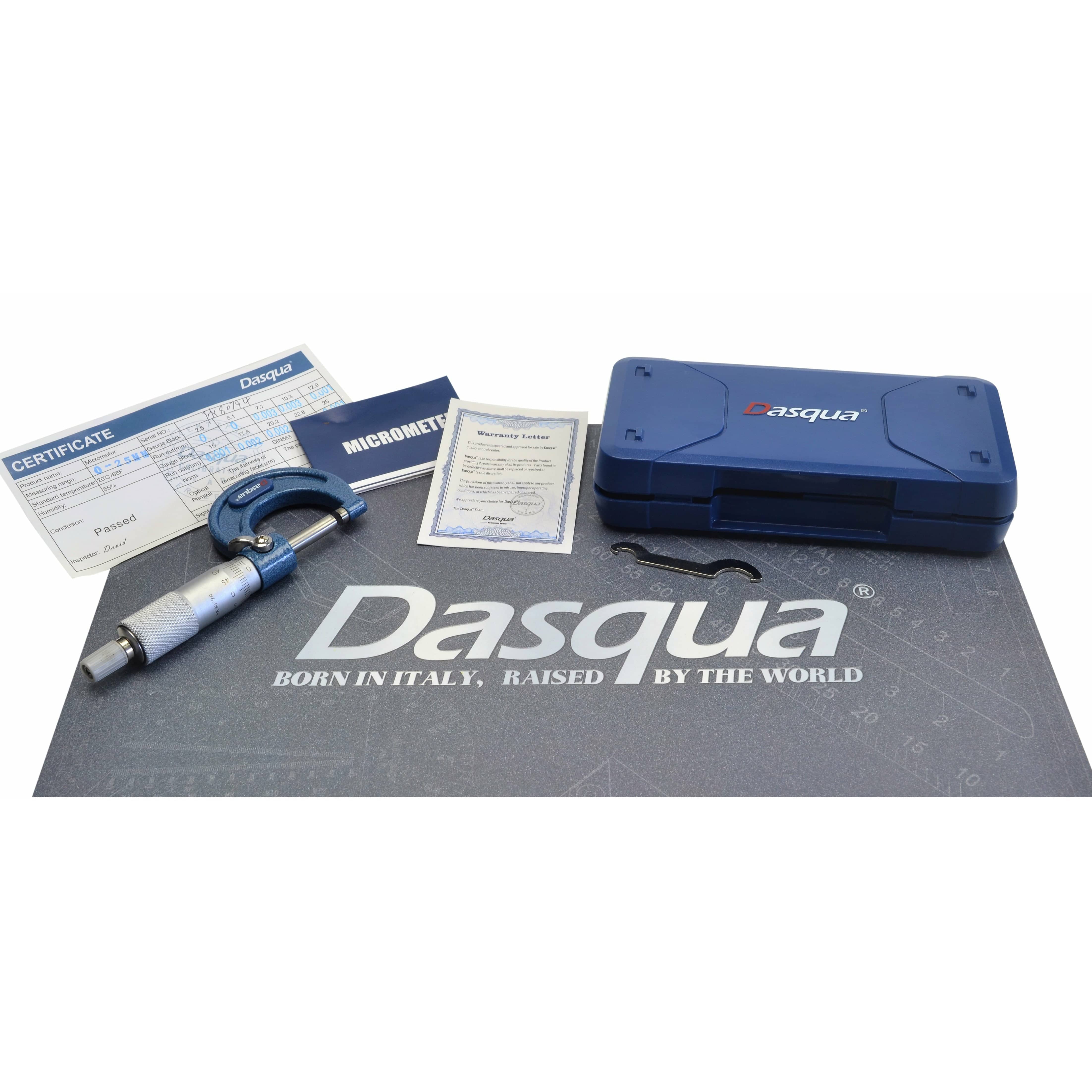 Dasqua Micrometer Dasqua Outside Micrometer 0 - 25 mm Series 4111-8105A