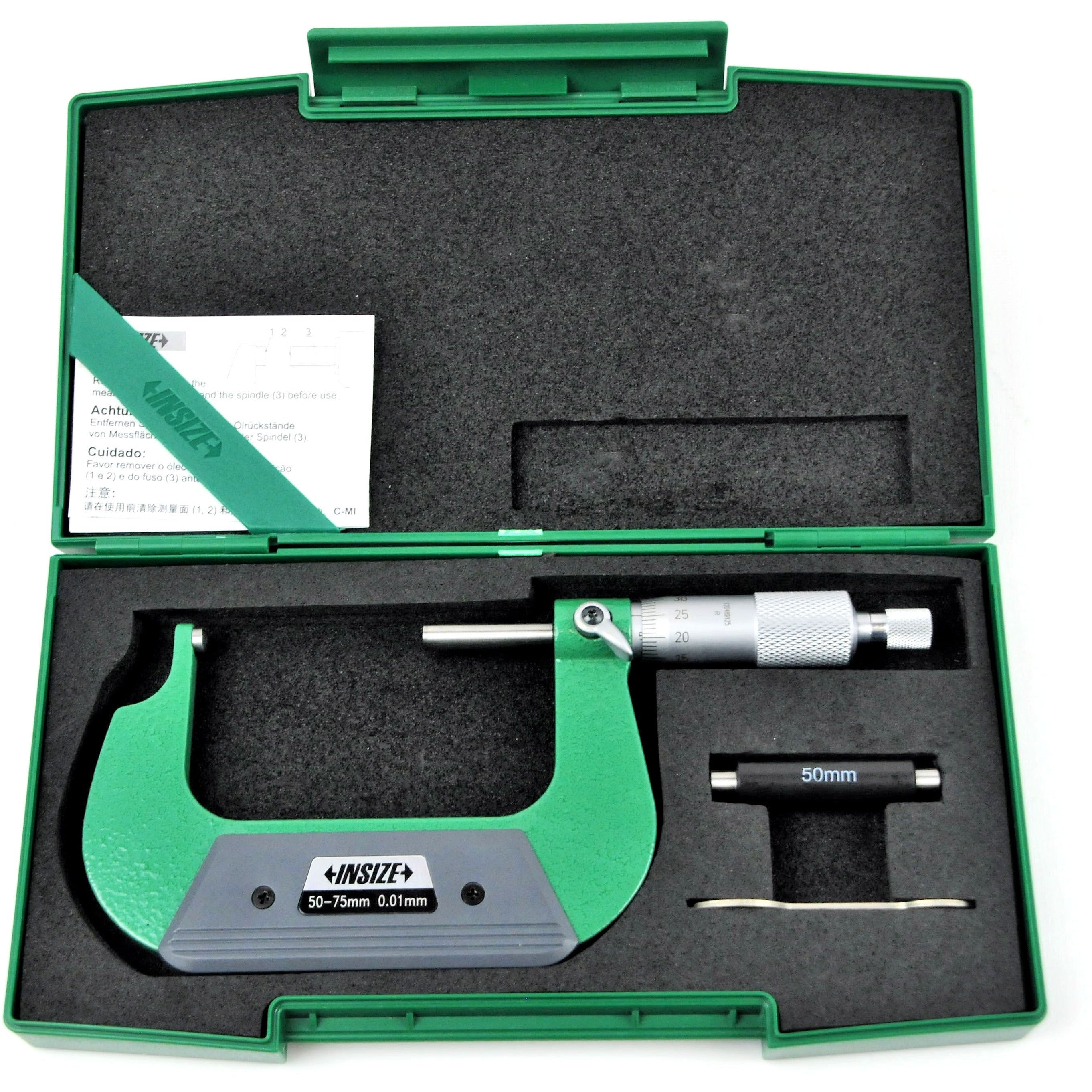 Insize Spherical Anvil Tube Micrometer 50-75mm Range Series 3260-75A