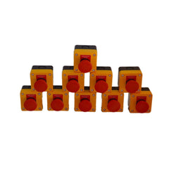 Generic Plastic E-Stop Set of 10 - Emergency Red Button Stop x 10 - Twin Eagle Imports