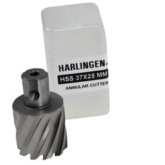 Harlingen Annular Cutter 37 x 25mm D.O.C HSS Weldon Shank Annular Cutter
