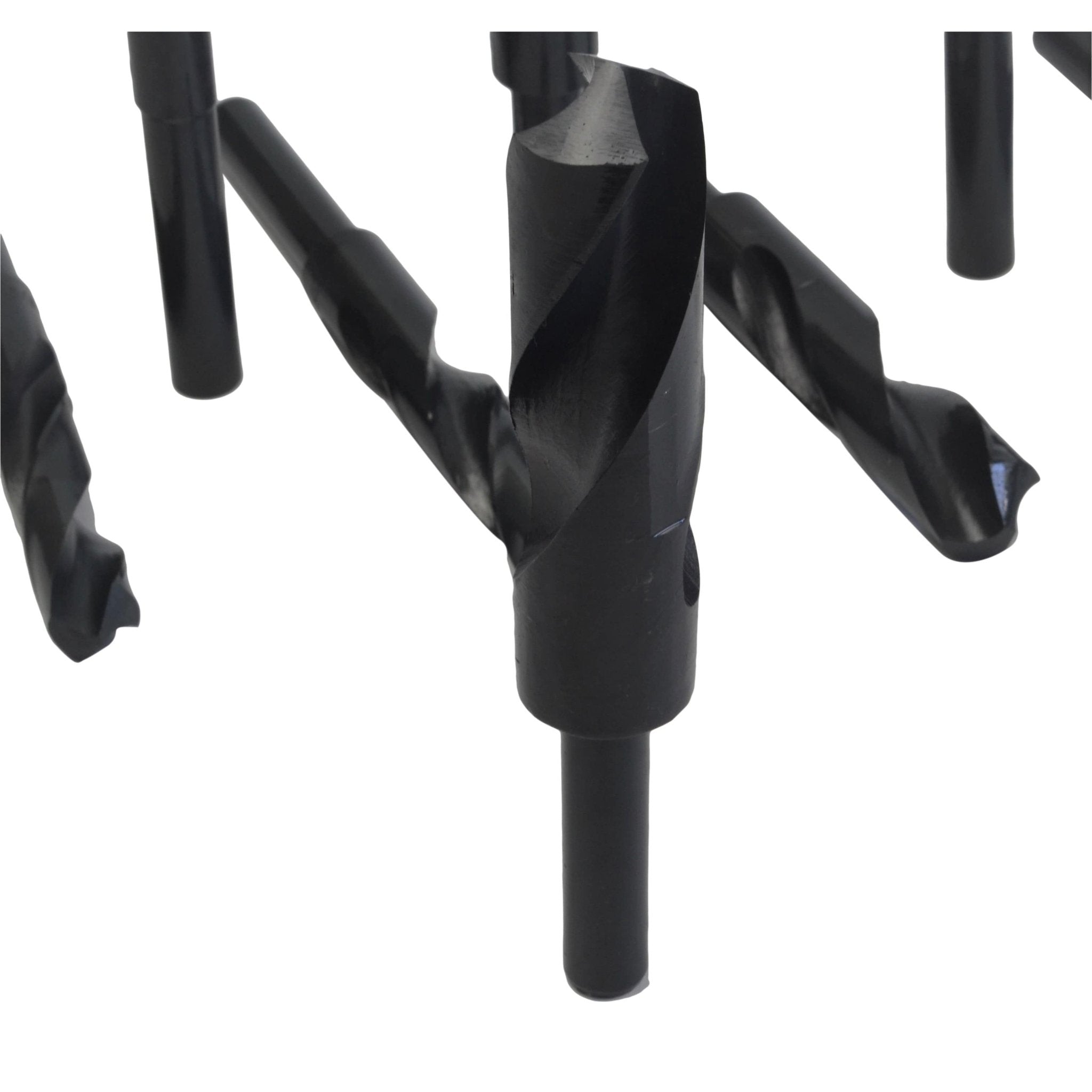 HSS Imperial Drill Bit Set – 8 Piece (9/16"–1") – Right Hand, 1/2" Reduced Shank - Twin Eagle Imports