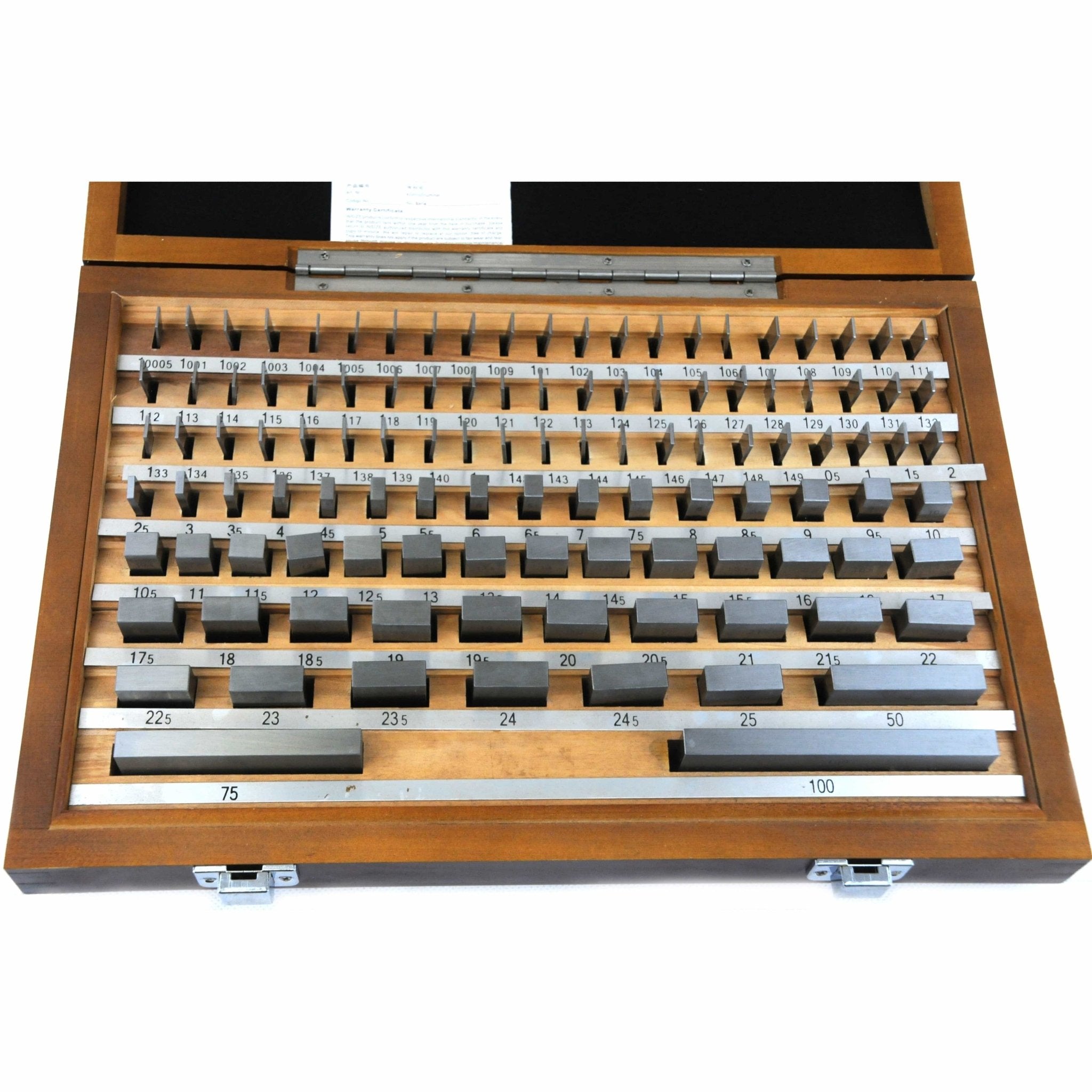 Insize 112 Piece Steel Gauge Block Set Series 4100-2112 Grade 2 - Twin Eagle Imports