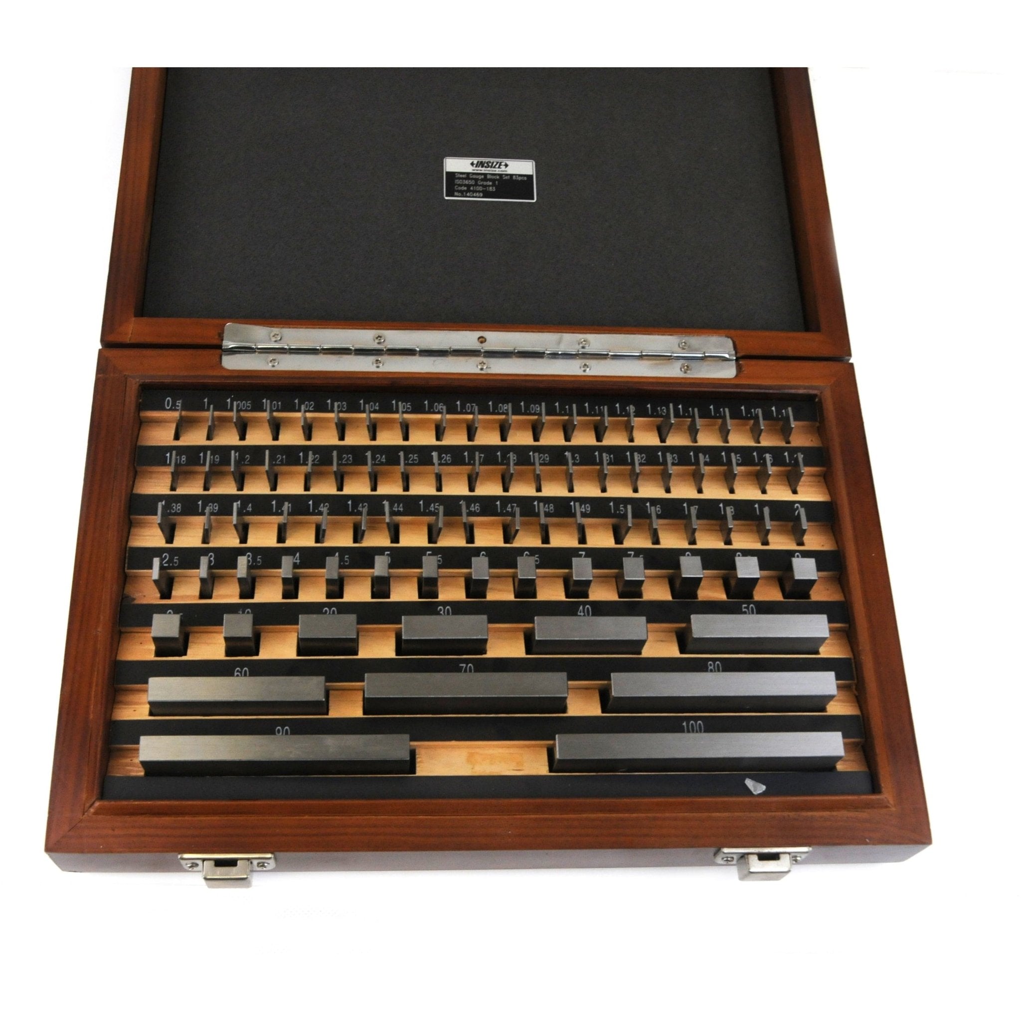 Insize 83 Piece Steel Gauge Block Set Series 4100-183 Grade 1 - Twin Eagle Imports
