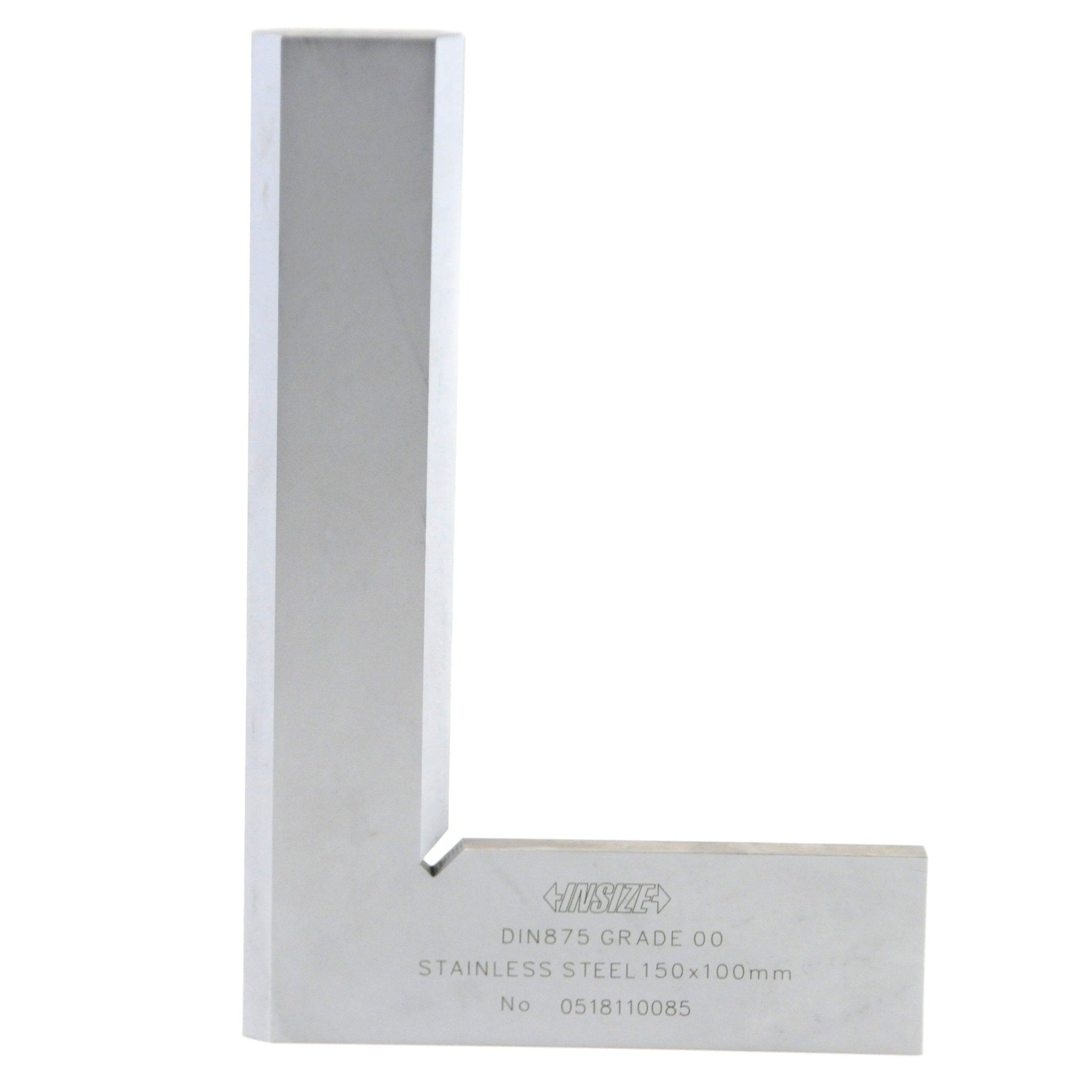Insize 90° Bevelled Edge Square 150x100mm Range Series 4790-0150 - Twin Eagle Imports