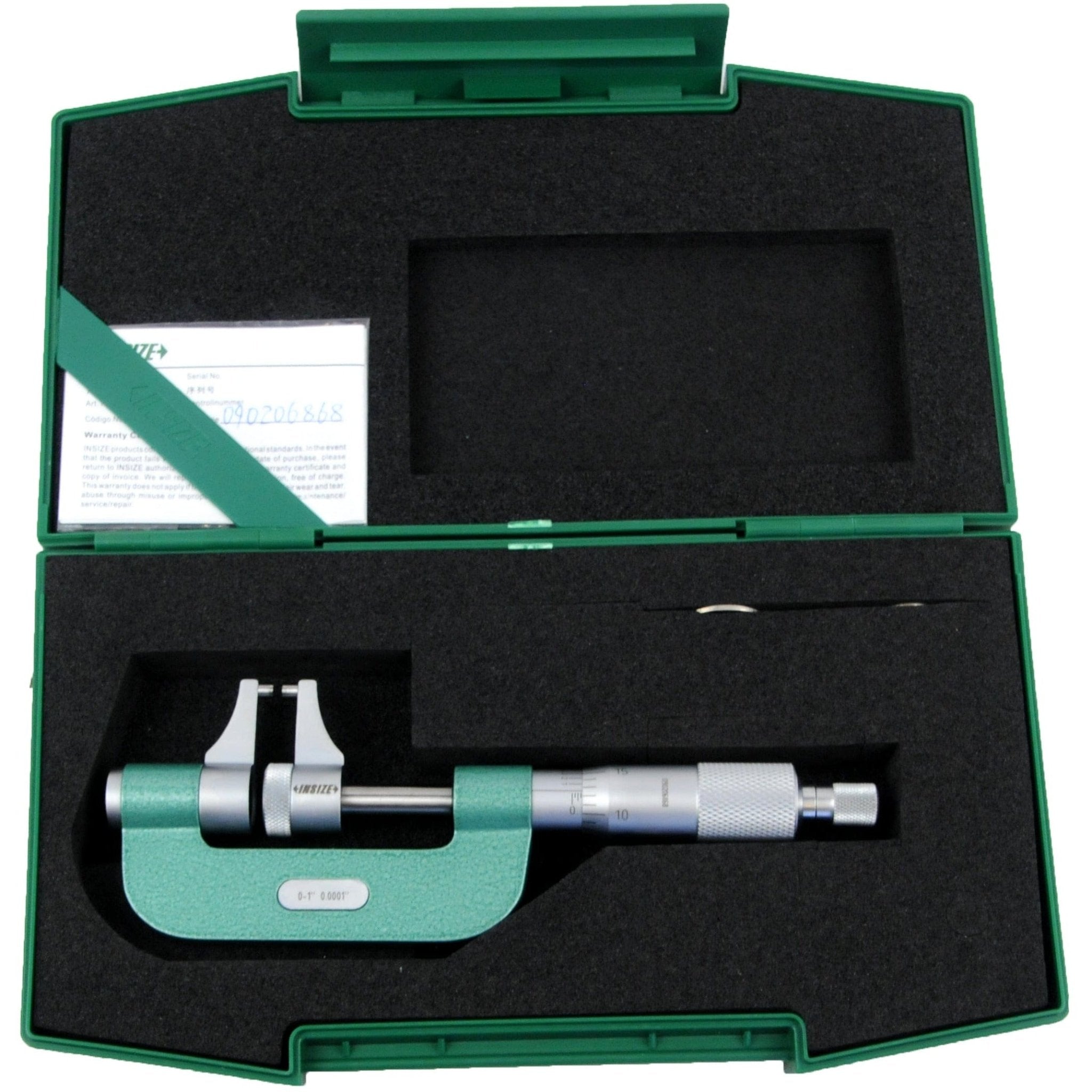 Insize Caliper Type Micrometer 0-1" Range Series 3238-1 - Twin Eagle Imports