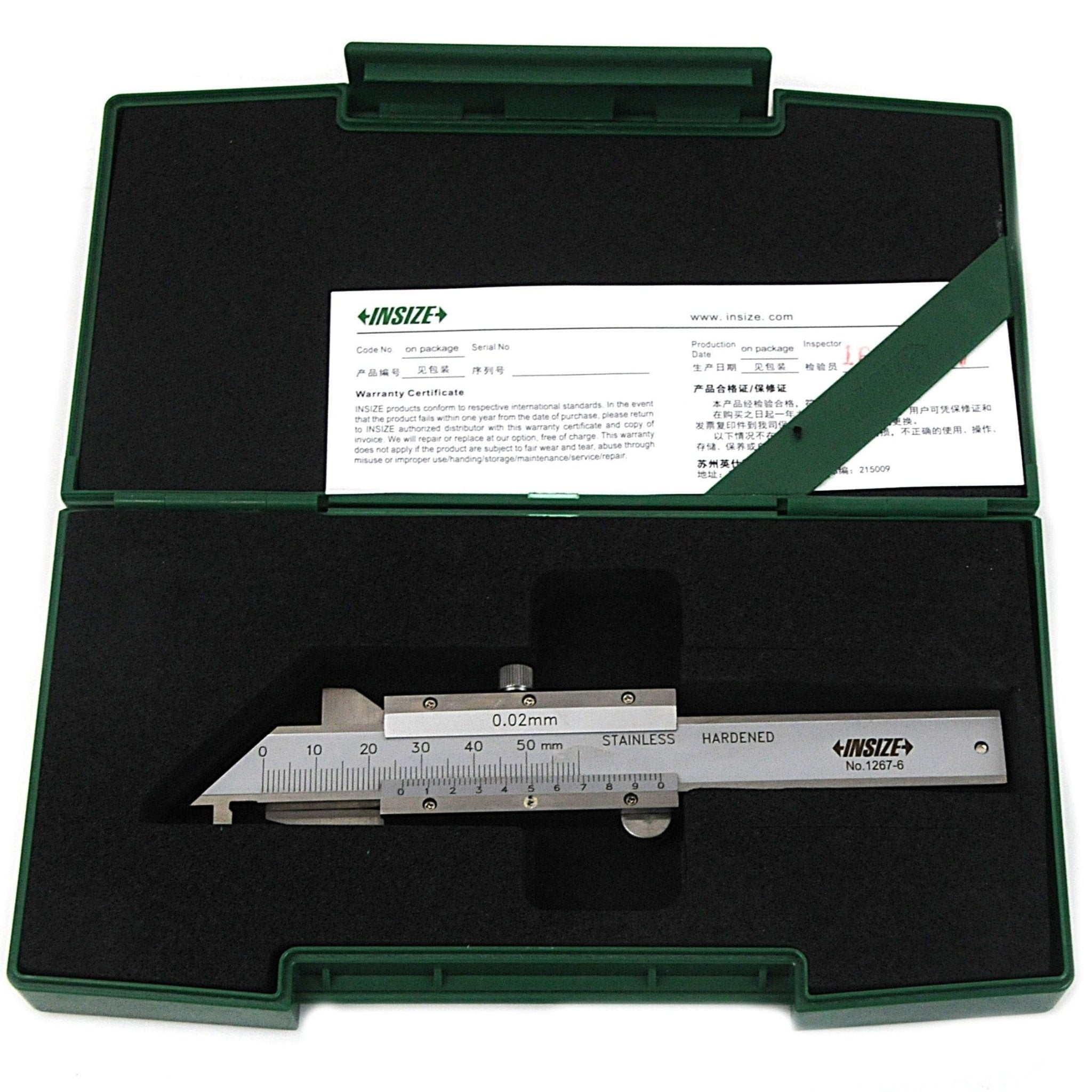 Insize Conventional Chamfer Gauge 0-6mm Range Series 1267-6 - Twin Eagle Imports