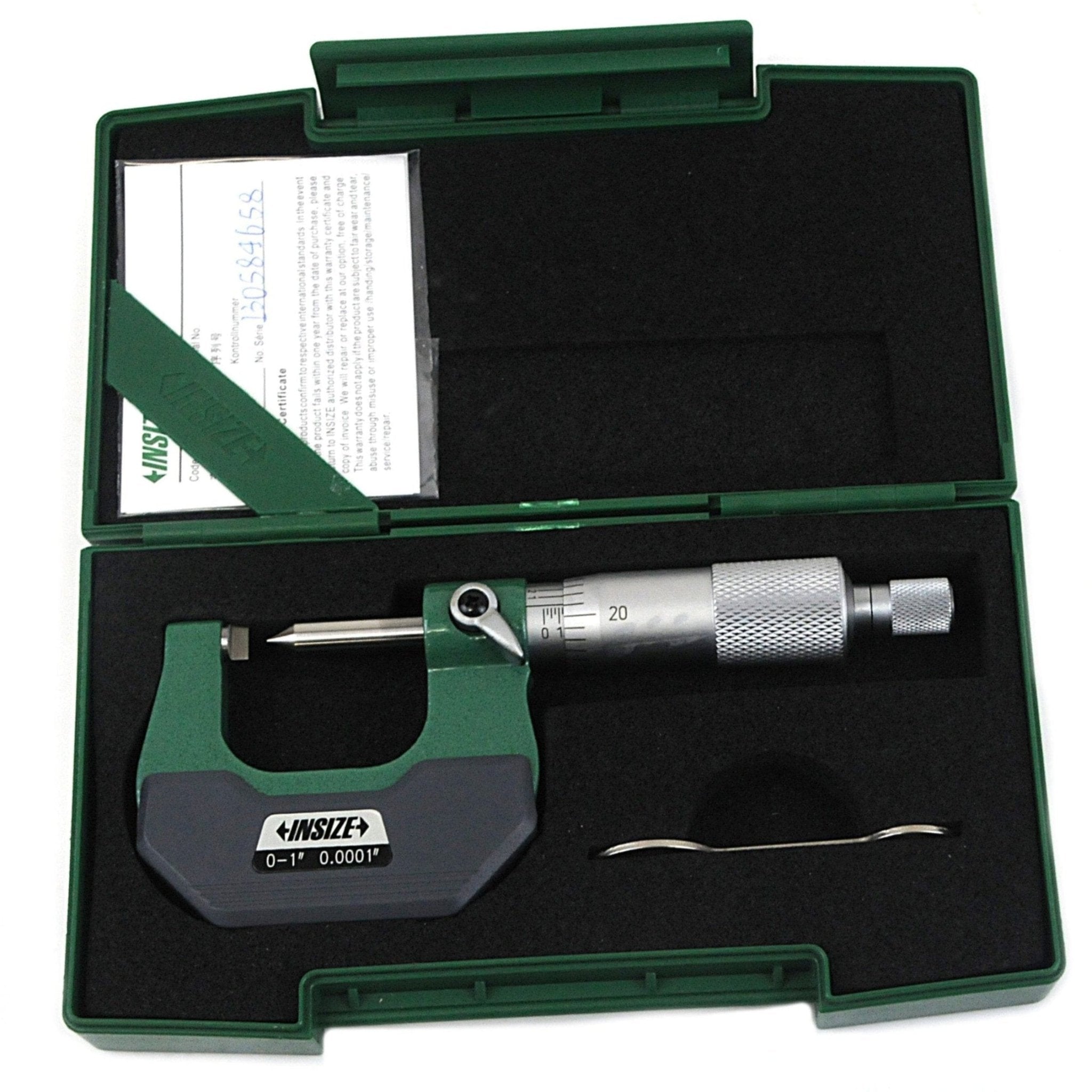 Insize Crimp Height Micrometer 0-1" Range Series 3266-1C - Twin Eagle Imports