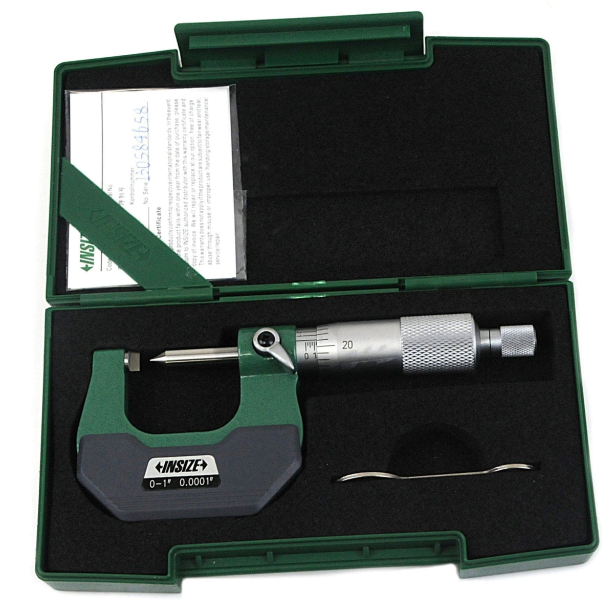 Insize Crimp Height Micrometer 0-1" Range Series 3266-1C - Twin Eagle Imports