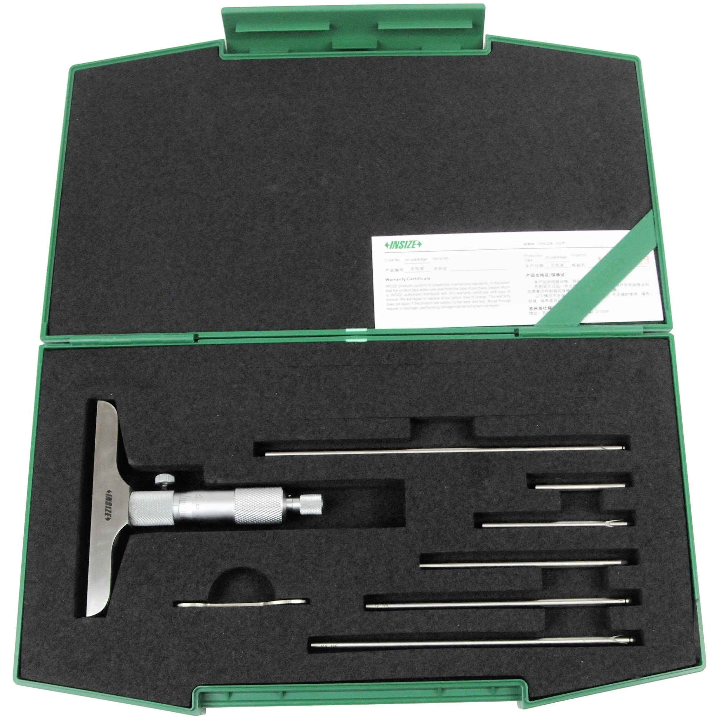 INSIZE Depth Micrometer Insize Metric Depth Micrometer 0-150mm Range Series 3240 - 150