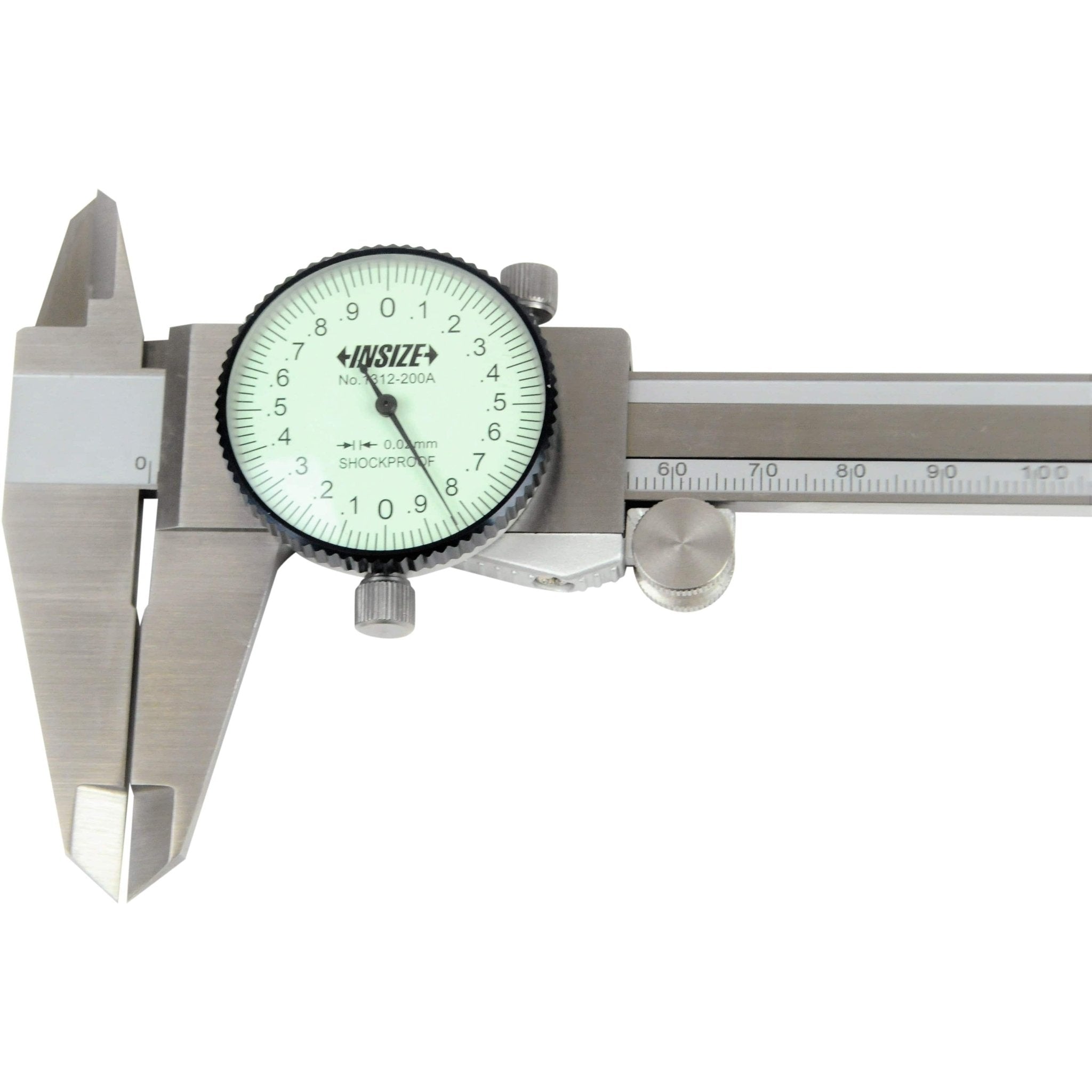 Insize Dial Caliper 0-200mm Range Series 1312-200A - Twin Eagle Imports
