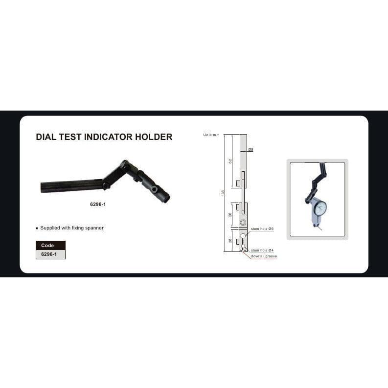 Insize Dial Test Gauge Indicator Holder Round Stem Series 6296-1 - Twin Eagle Imports