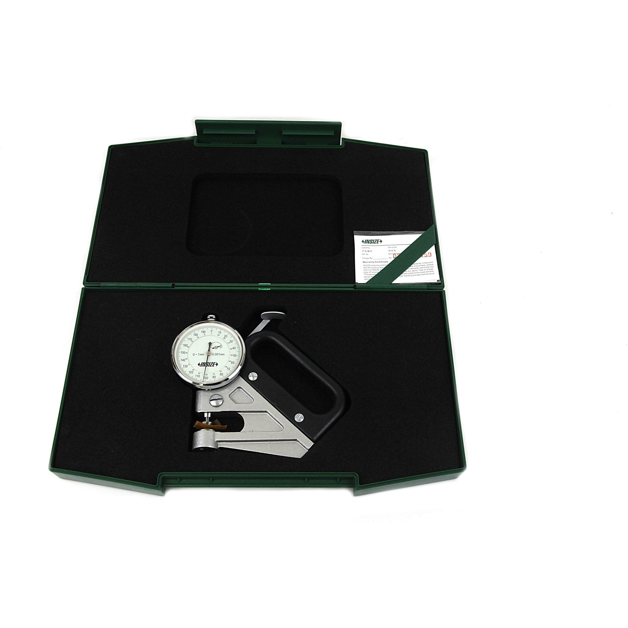 Insize Dial Thickness Gauge 0-1mm Resolution Series 2360-1 - Twin Eagle Imports